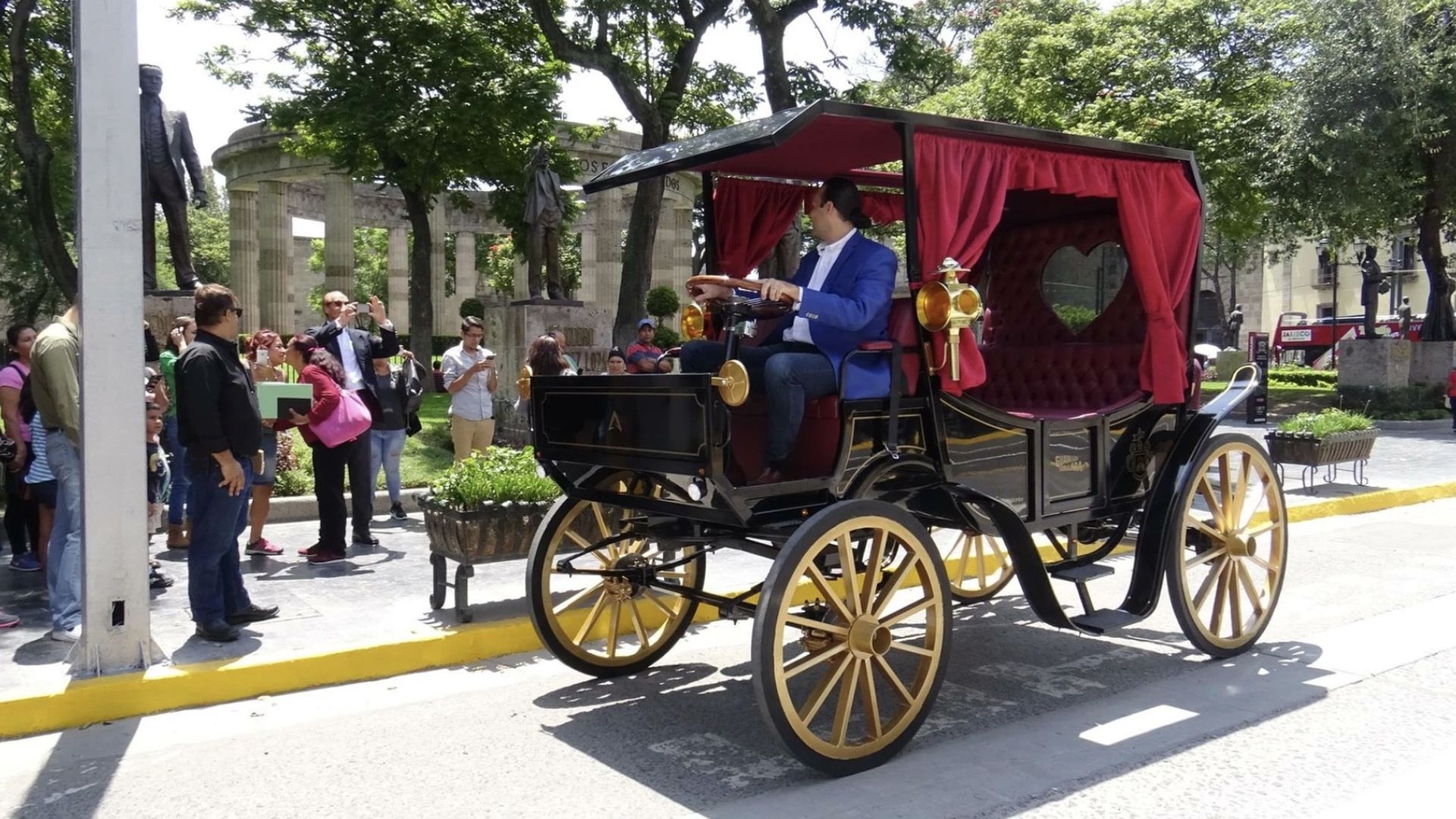 A electric horseless carriage