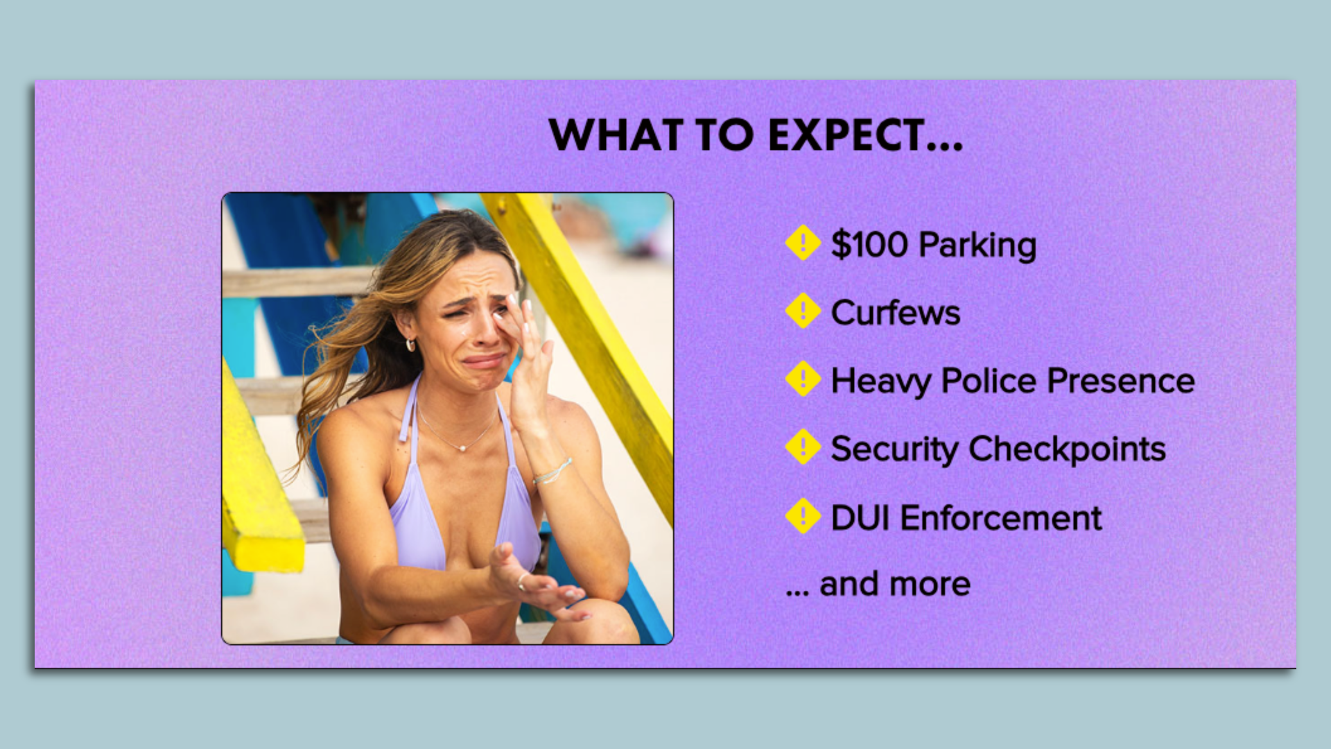 A screengrab of Miami Beach's spring break website