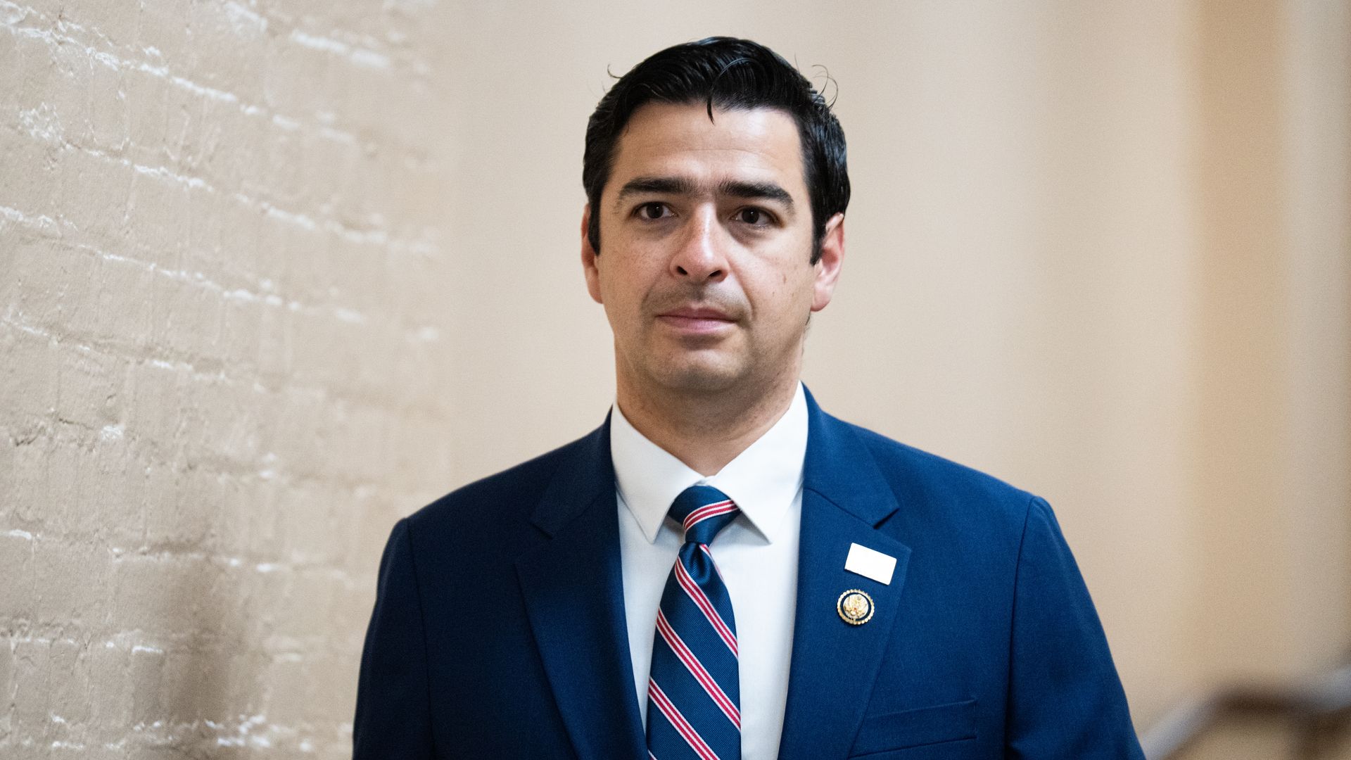 U.S. Rep. Gabe Evans arrives for the House Republican Conference caucus meeting July 21. Photo: Bill Clark/CQ-Roll Call, Inc via Getty Images