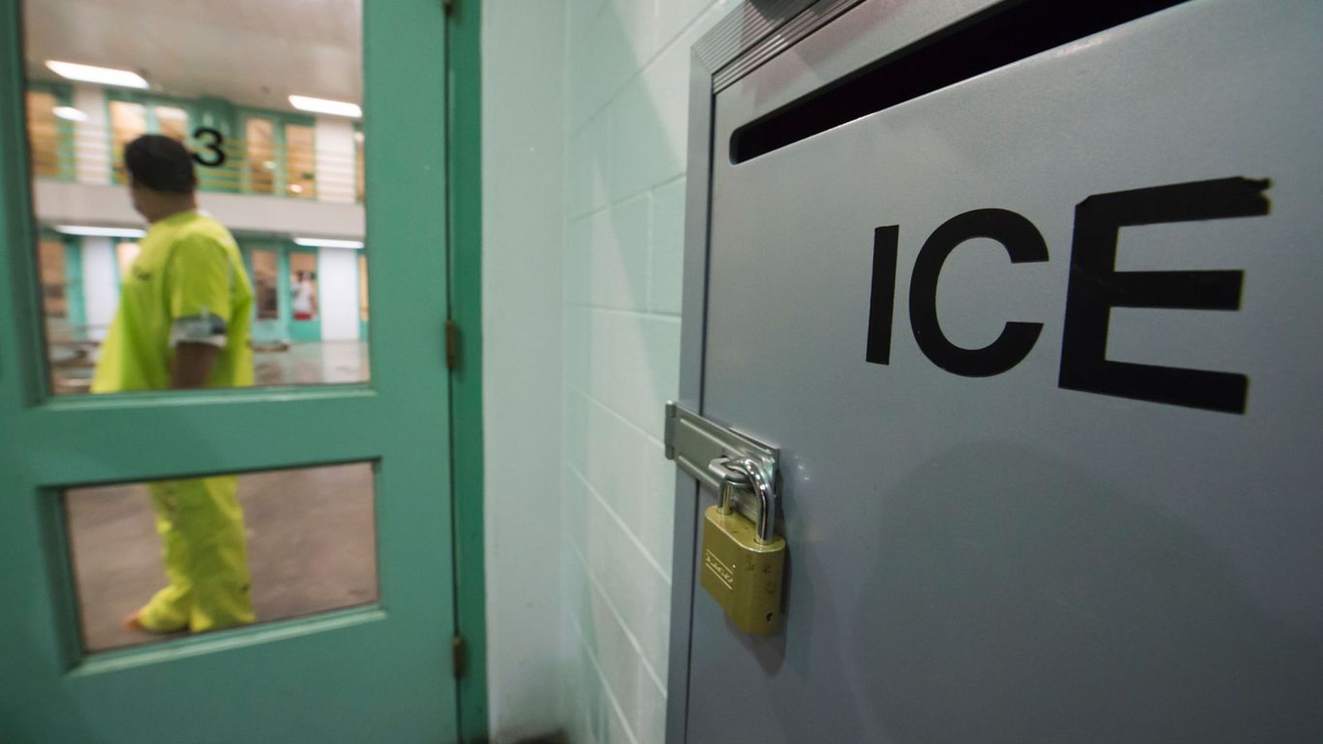 ICE grievance box in the high security unit at the Theo Lacy Facility in Orange County.