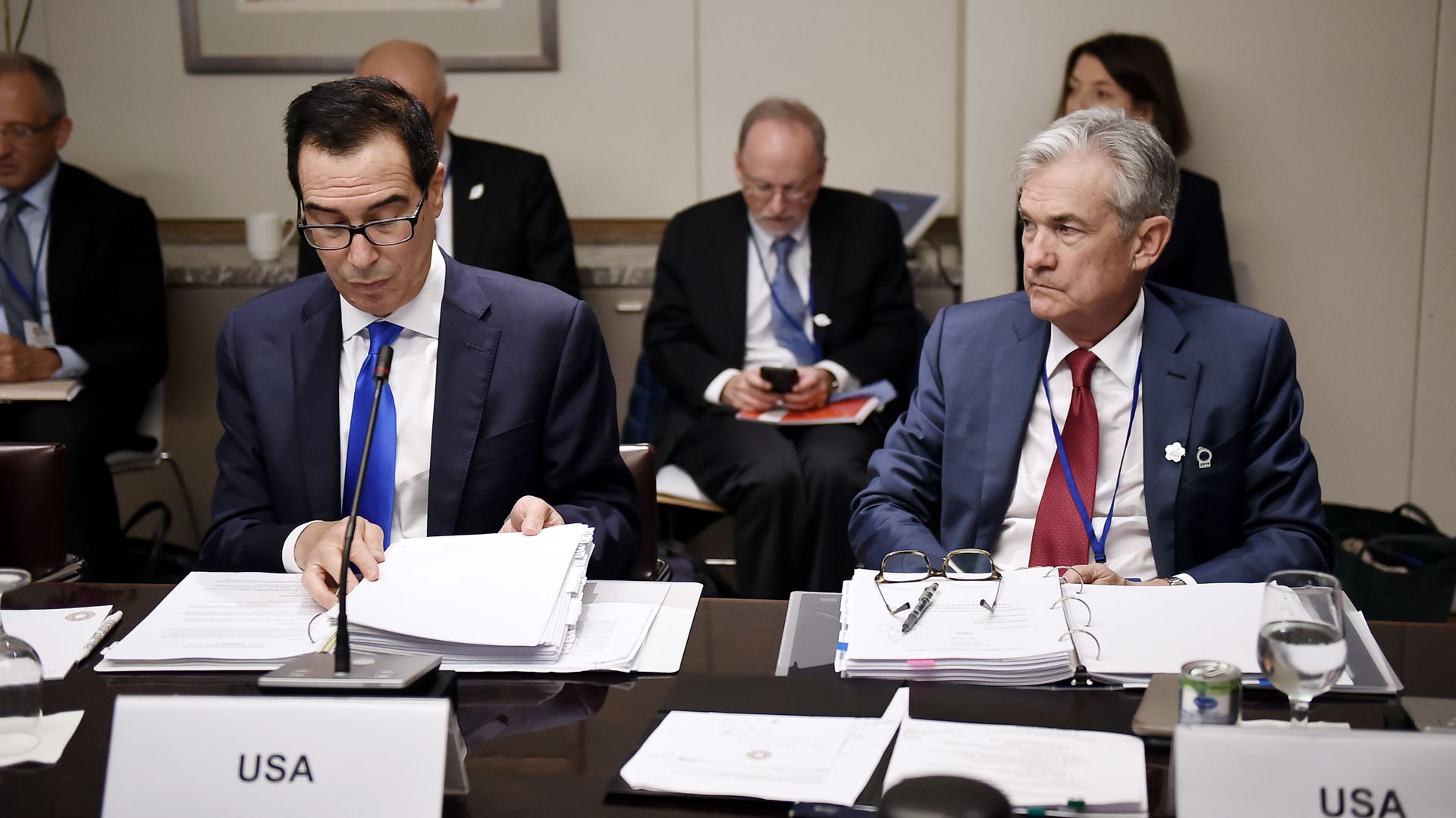 Mnuchin and Powell.