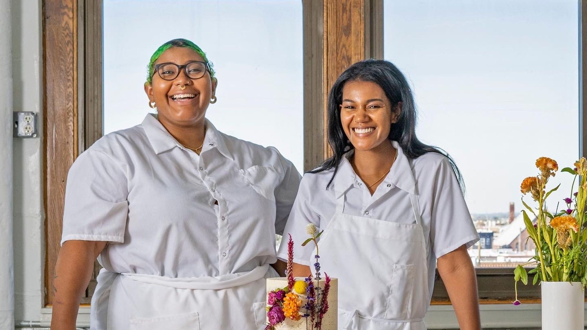 From left to right, Mercedes Brooks and Rhonda Saltzman of Second Daughter Baking Co. Photo courtesy of Dion Stuff