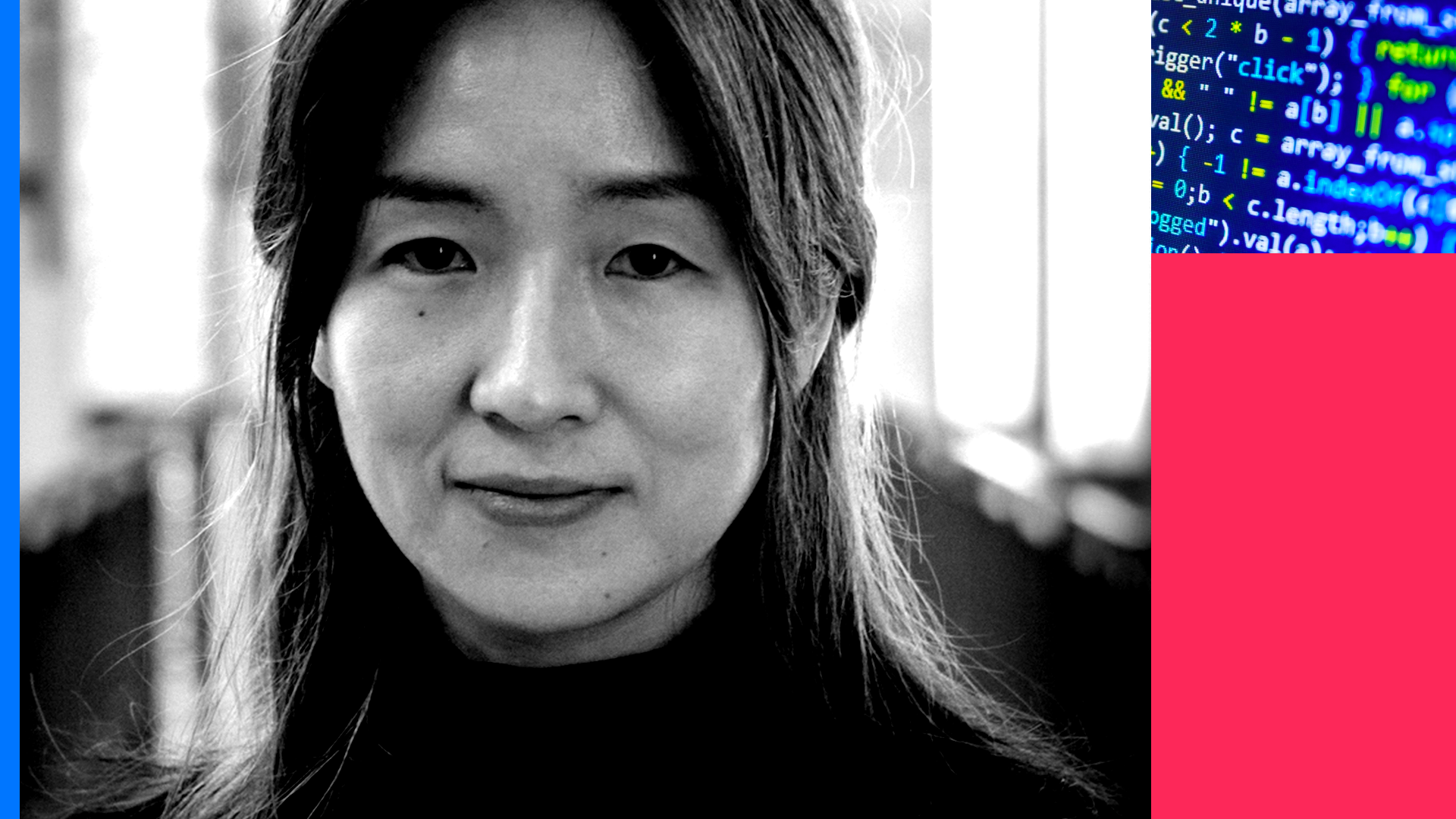 A photo of Yejin Choi from the University of Washington and the Allen Institute for Artificial Intelligence.