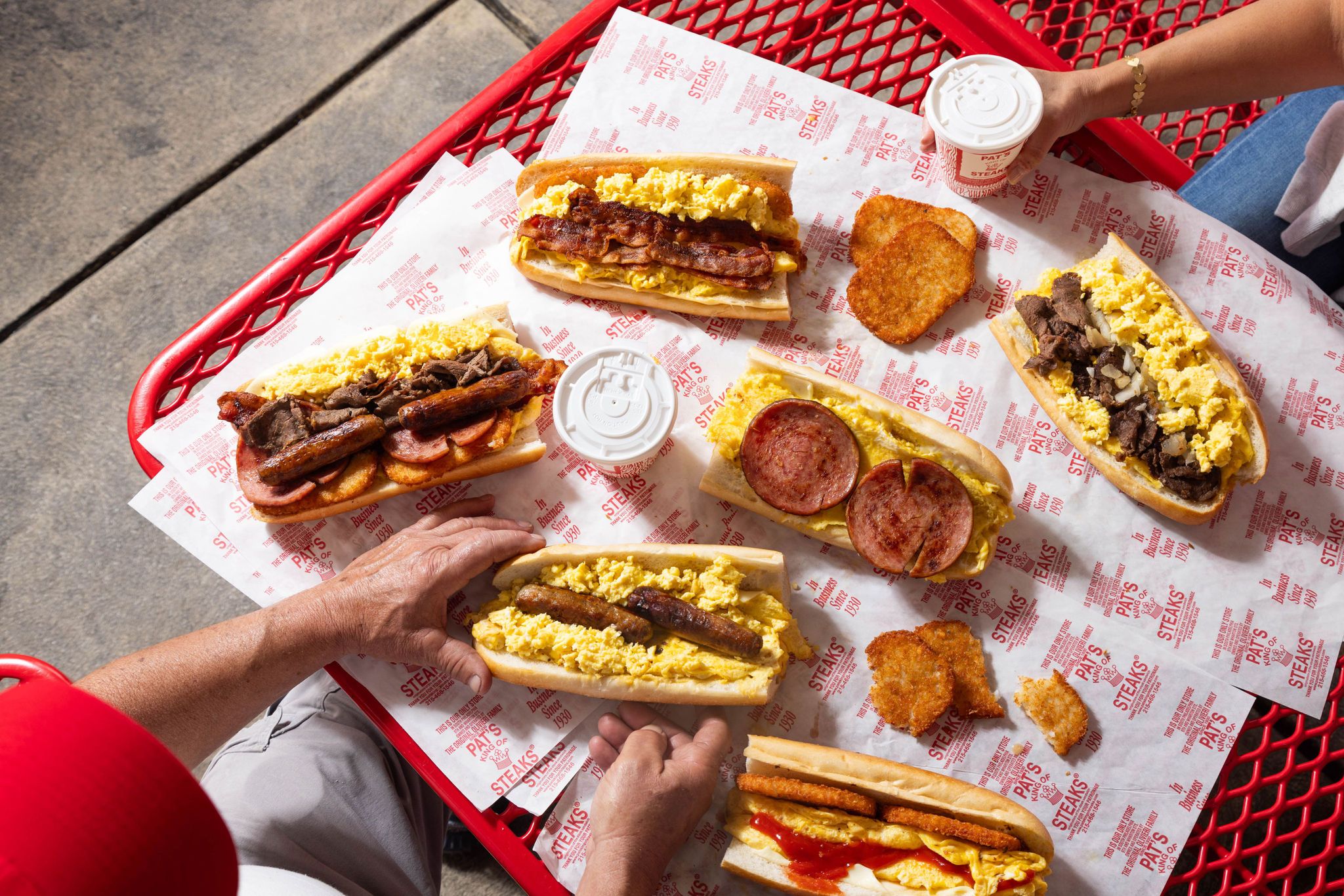 New breakfast sandwiches from Pat's Steaks