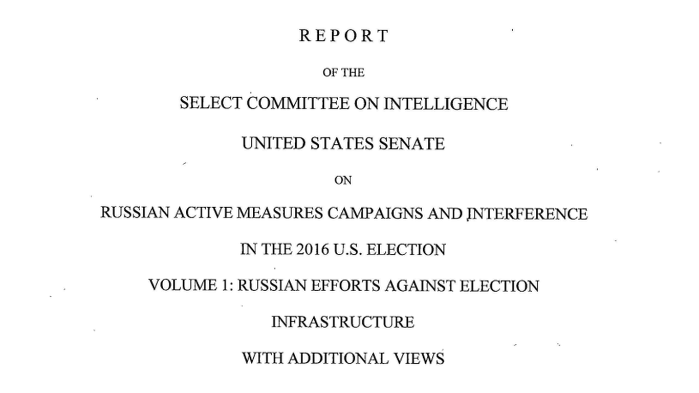 Senate Intel Releases 1st Volume Of Report On Russian Interference In ...