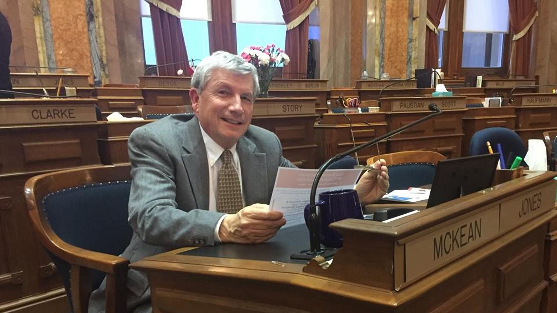 Iowa state Rep. Andy McKean says he's leaving the GOP because of President Trump.