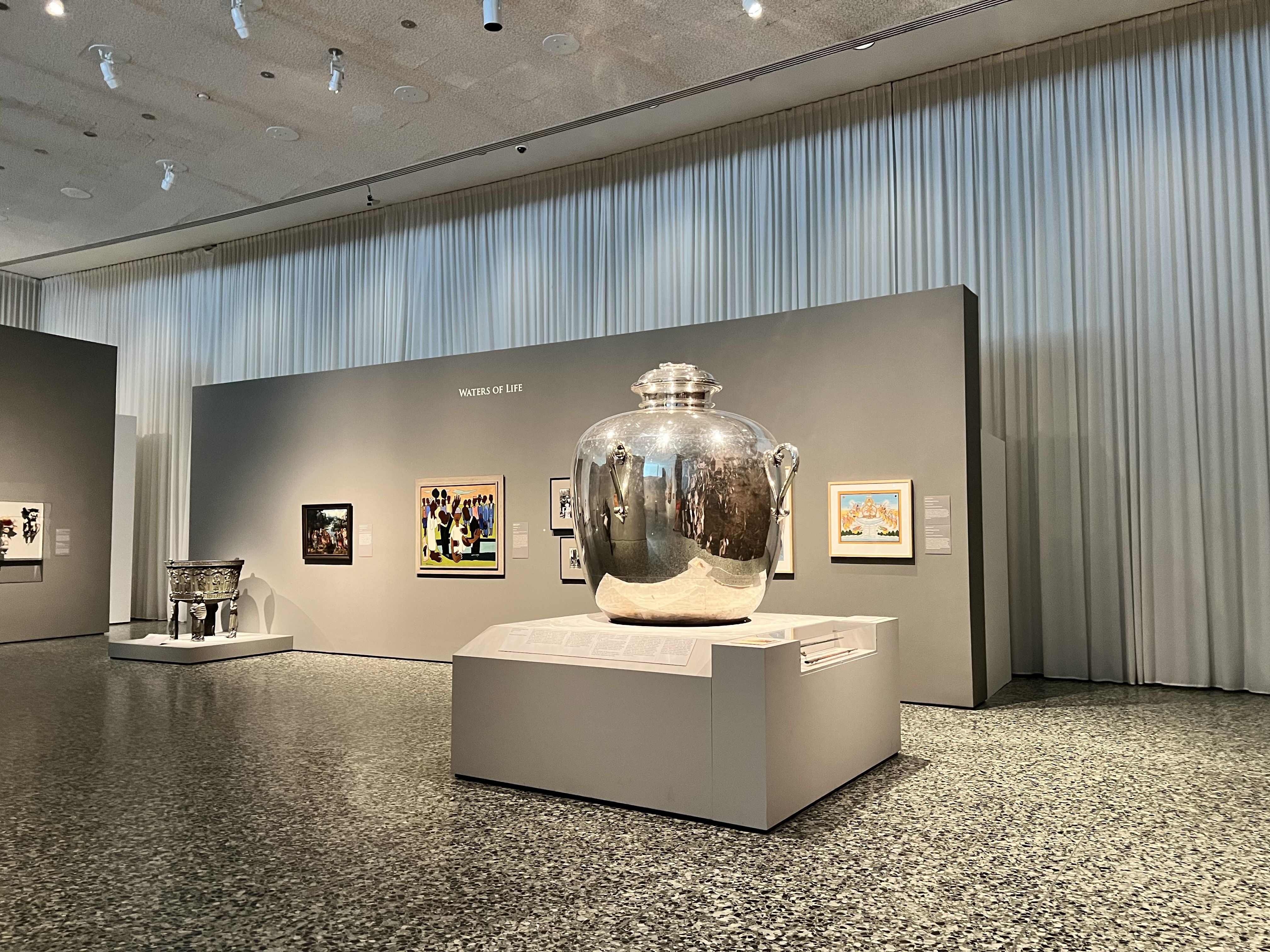 MFAH displaying massive silver urn - Axios Houston