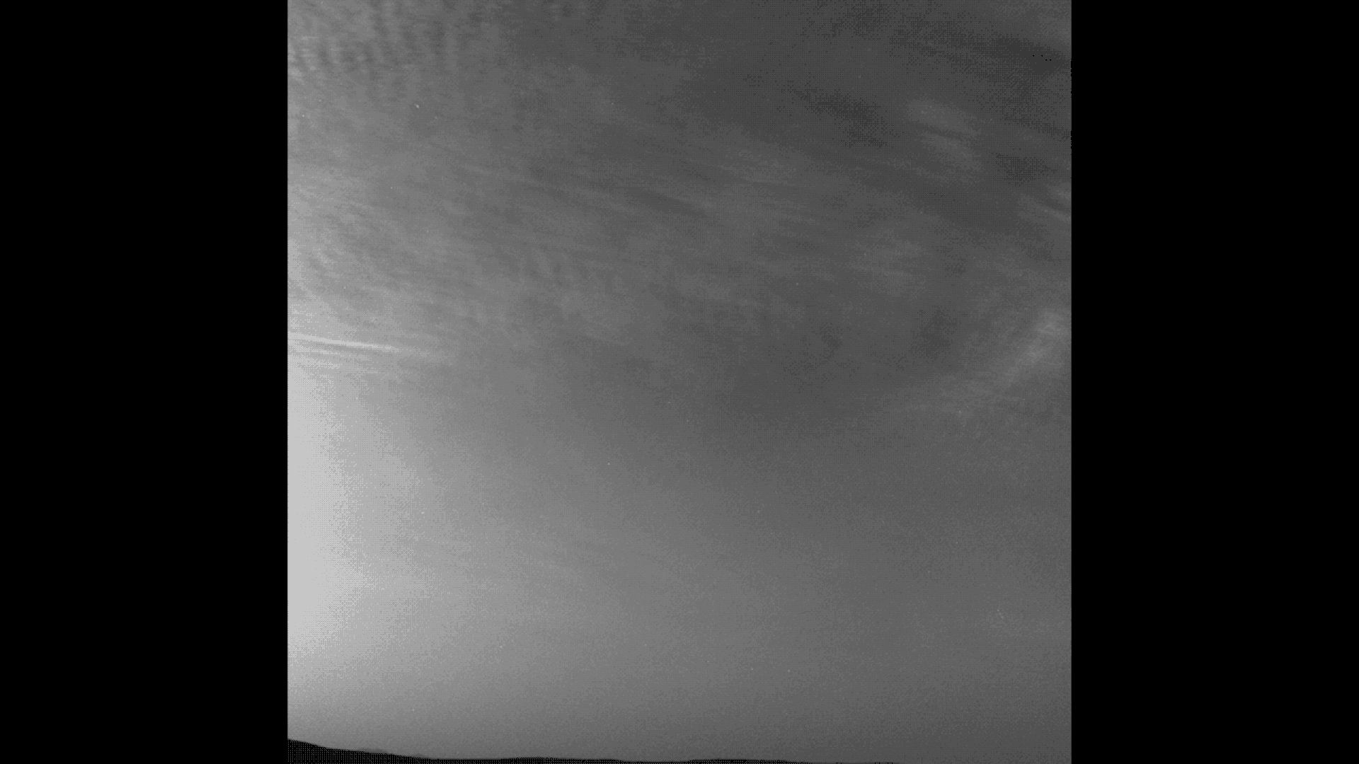 Gif of moving clouds on Mars from the rover