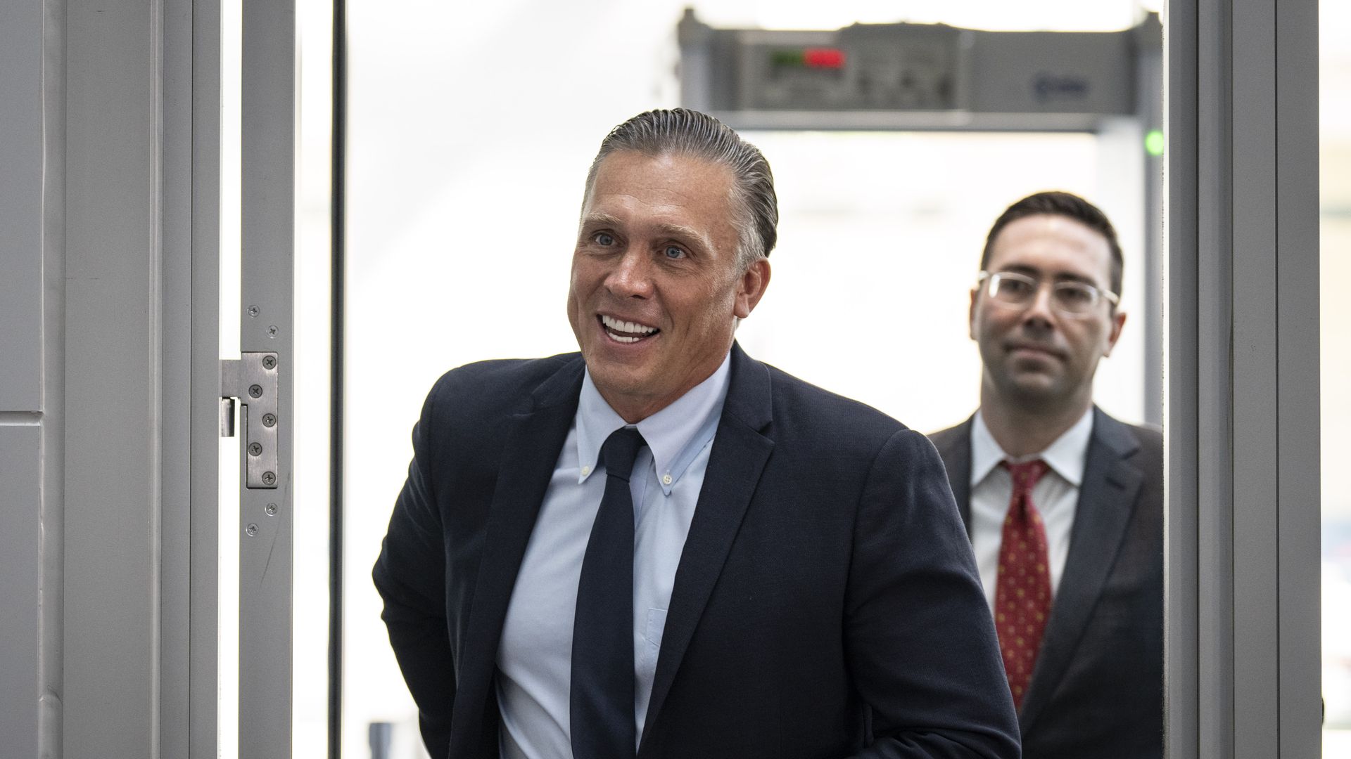 Devon Archer, a former business associate of Hunter Biden, arrives for closed-door testimony with the House Oversight Committee at the O'Neill House Office Building July 31, 2023 in Washington, DC. Republicans are expected to ask Archer if U.S. President Joe Biden was involved in business dealings w