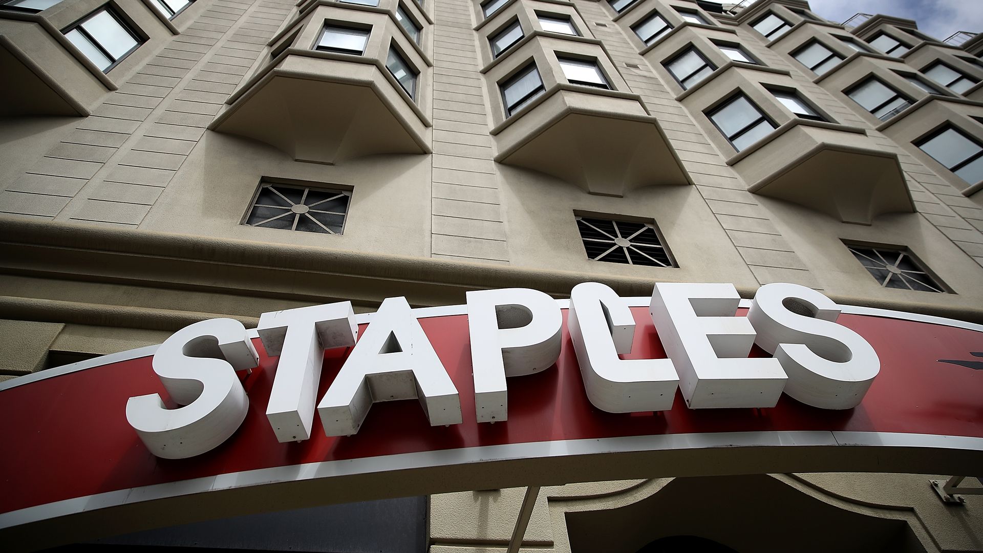 Staples storefront
