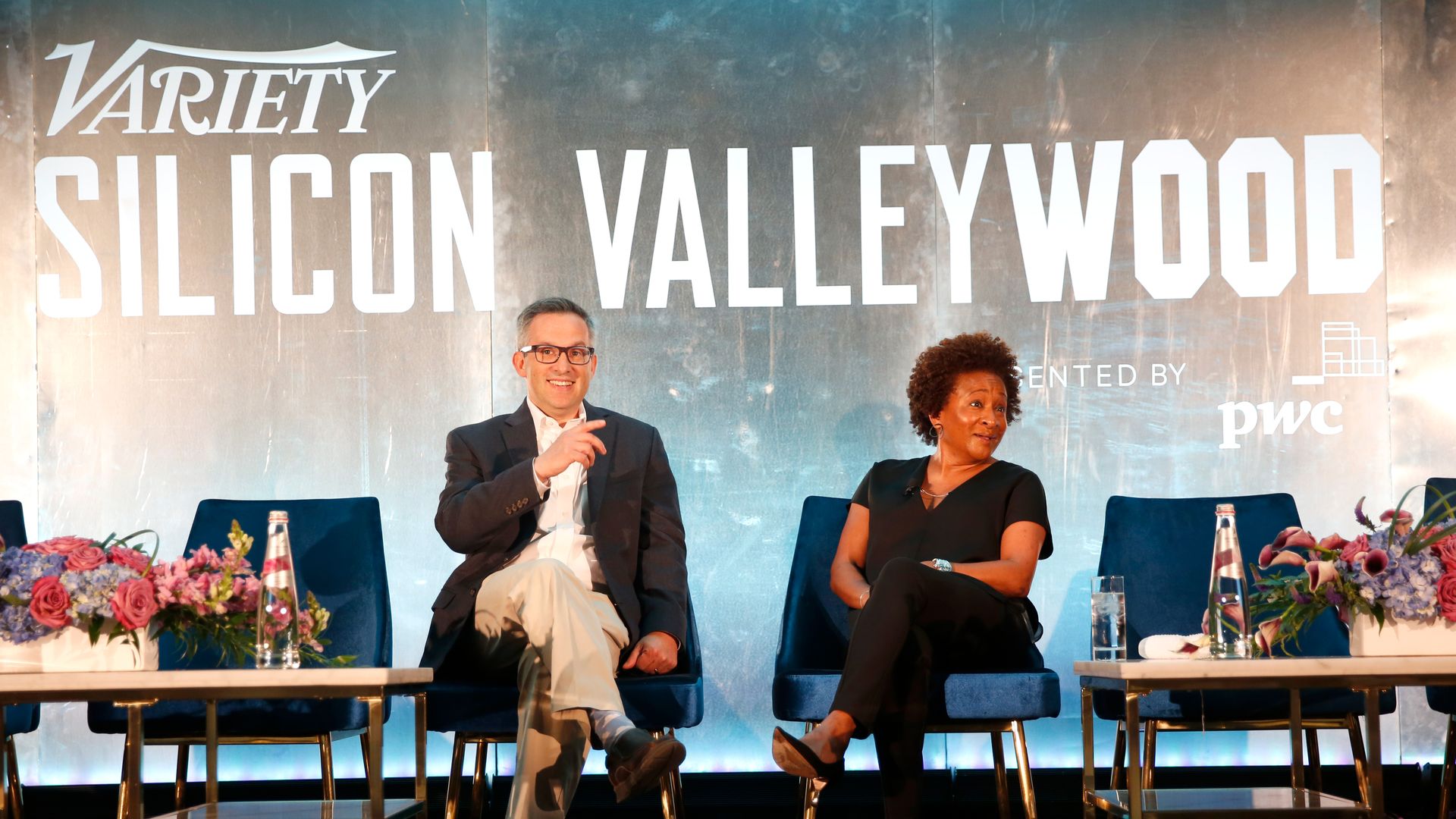 Photo of Co-Editor-In-Chief of Variety, Andrew Wallenstein and Actor, Producer & Comedian Wanda Sykes.