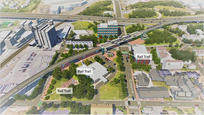 Silver Line light rail rendering courtesy of CATS