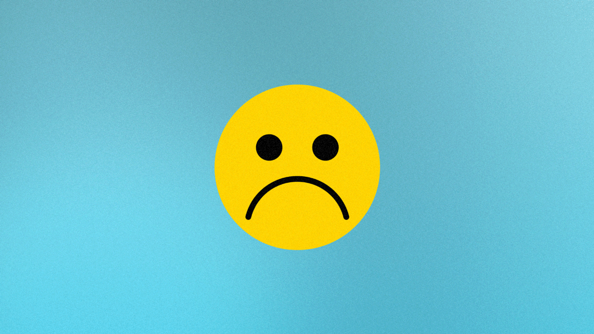 Gif of someone spinning a sad face into a happy face.