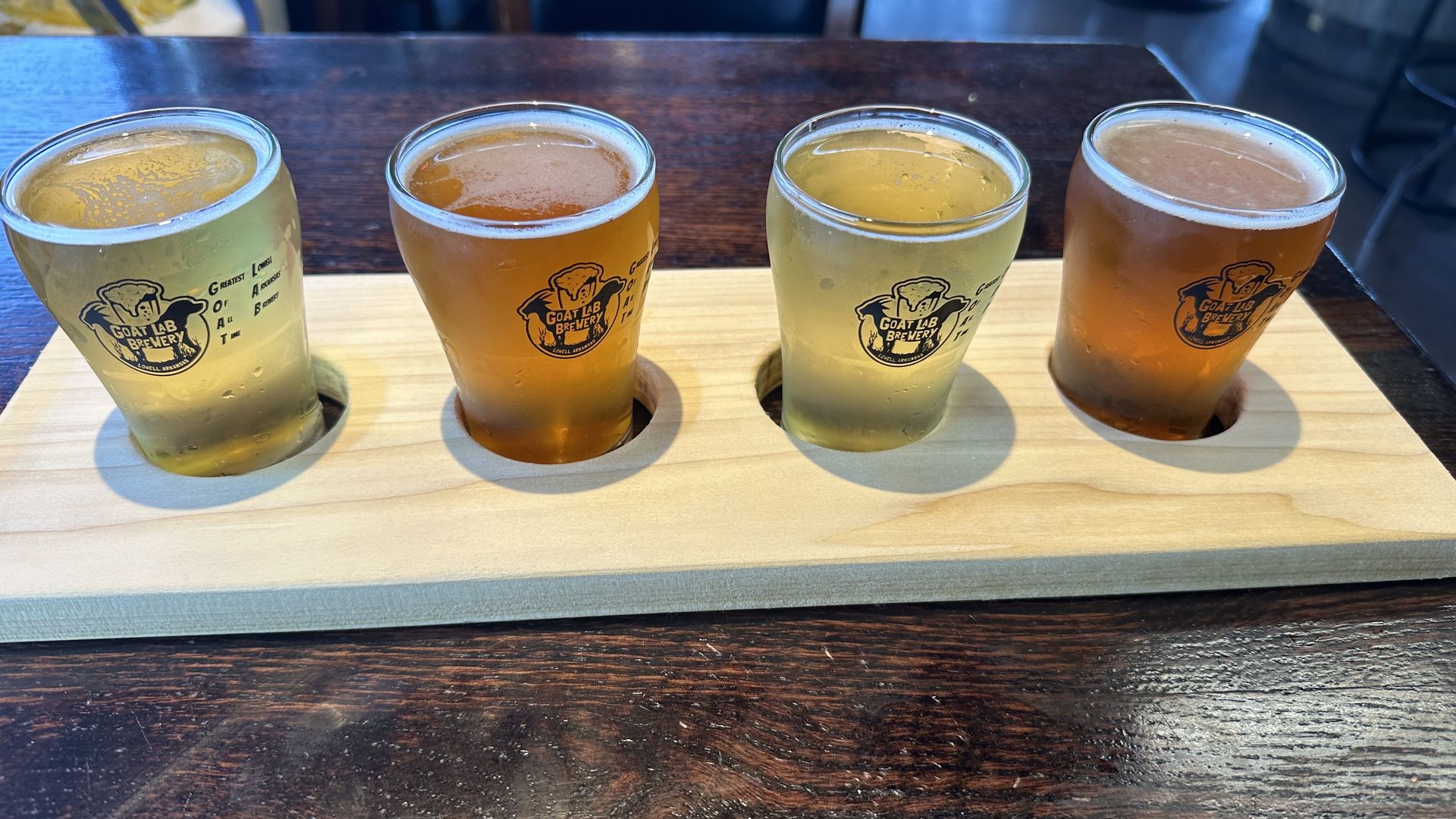 photo of beer flight