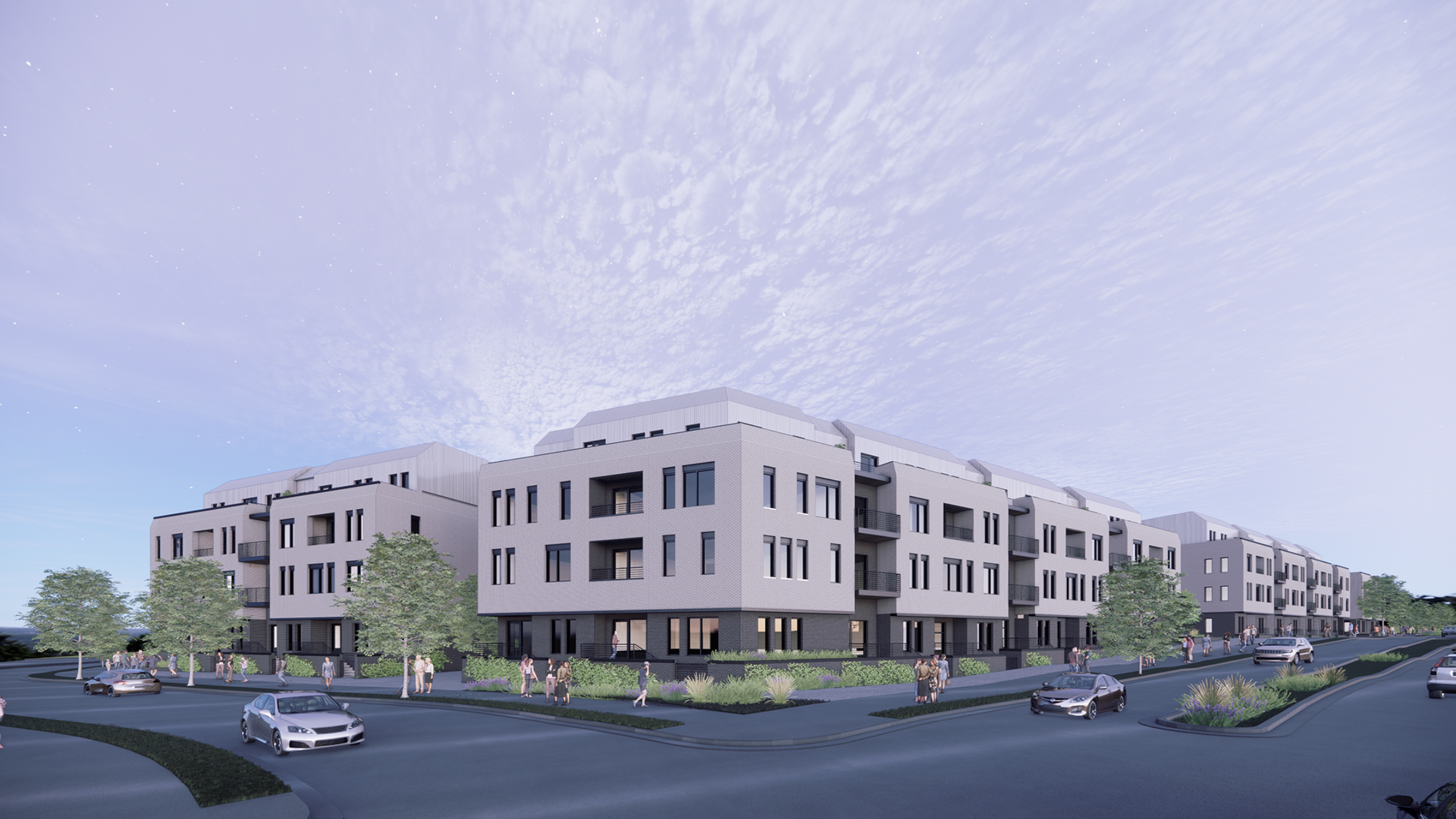 Rendering of an apartment complex