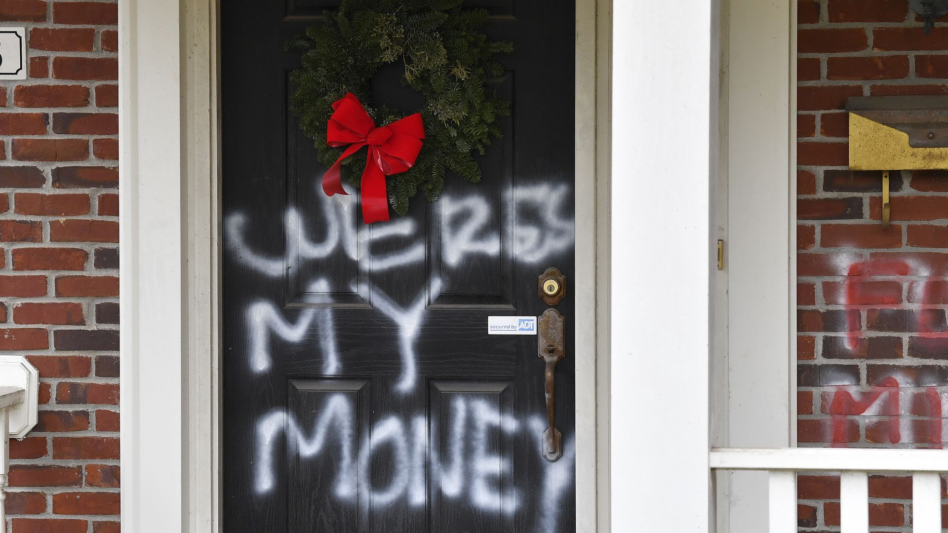 Vandalism at Nancy Pelosi's house.