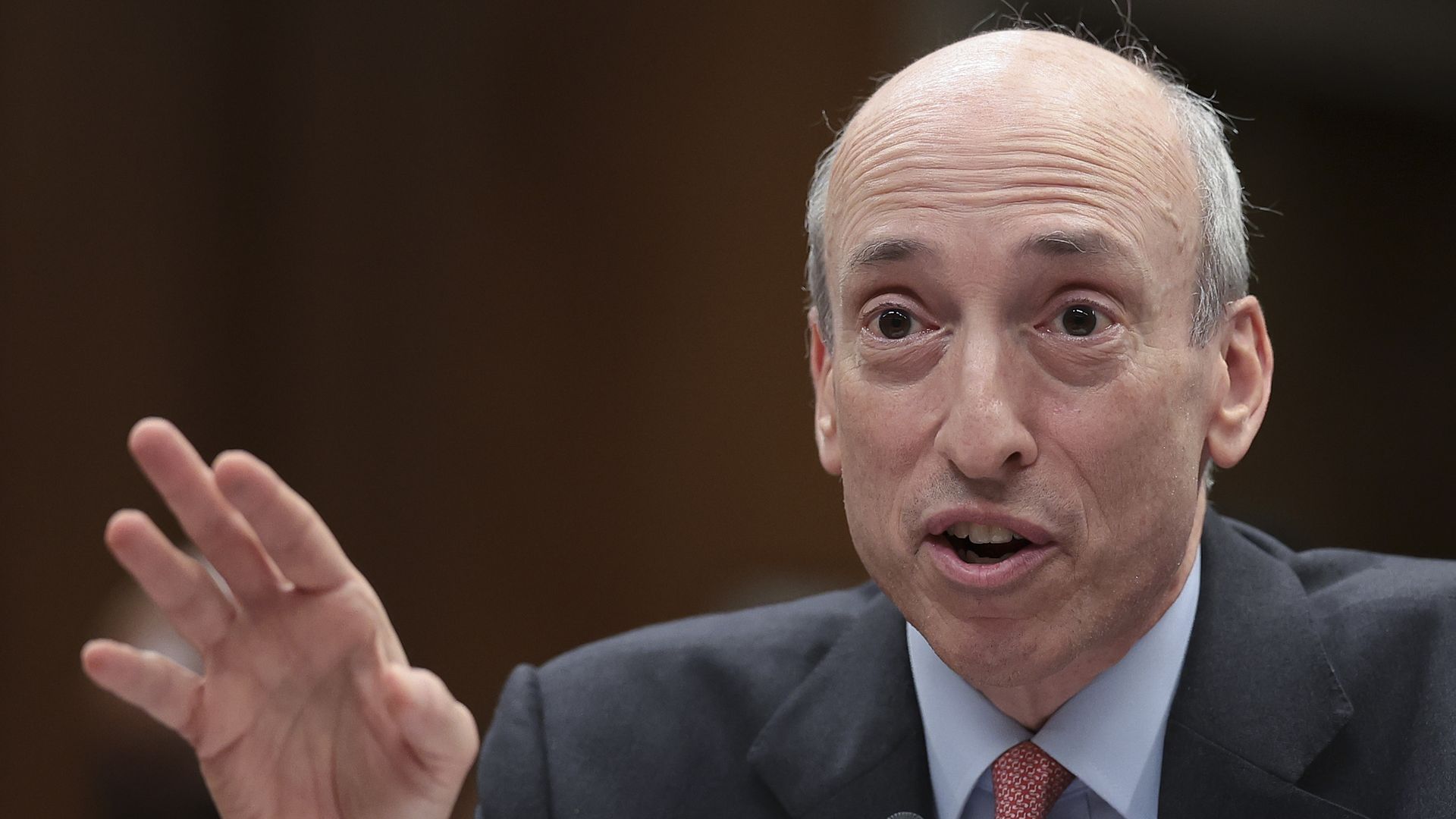 Securities and Exchange Commission Chairmain Gary Gensler testifies before the Financial Services and General Government Subcommittee July 19, 2023 in Washington, DC.