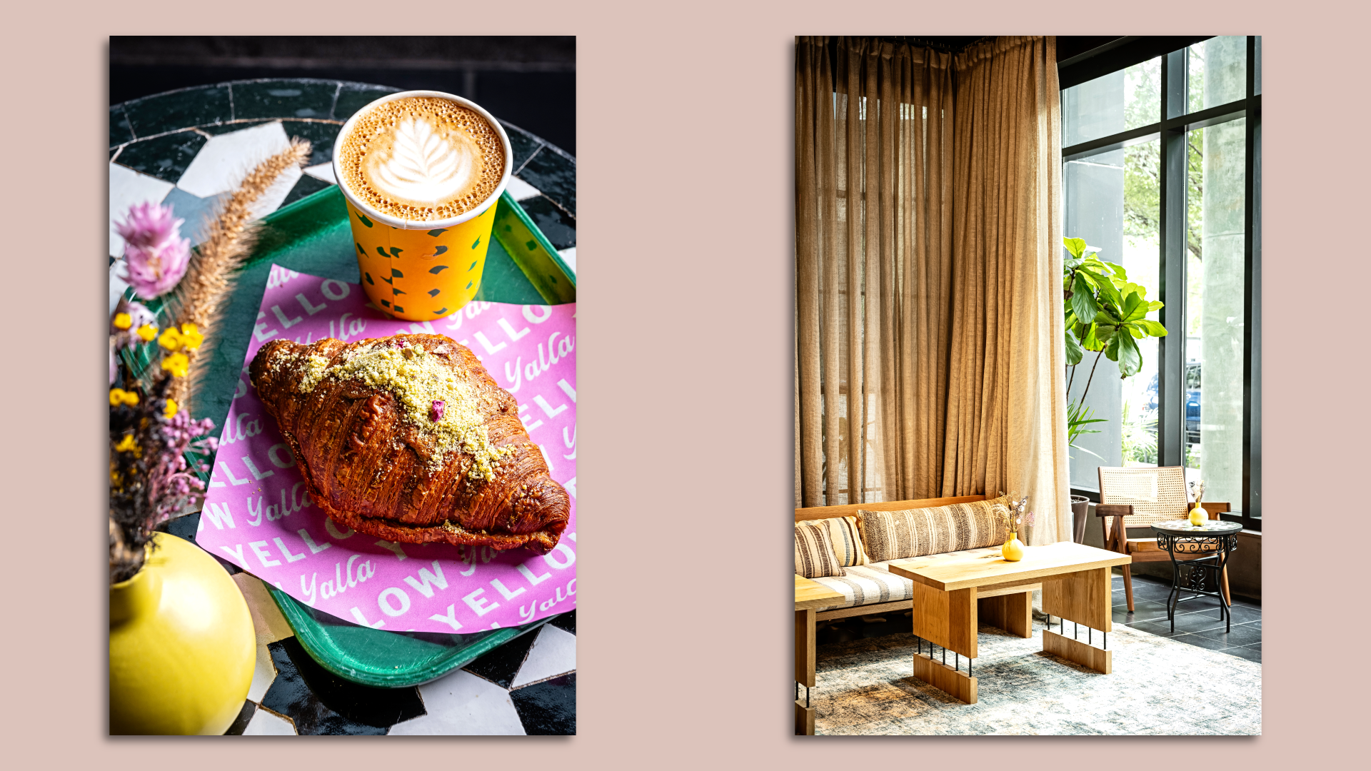 A baklava croissant and new dining area at Yellow Navy Yard 