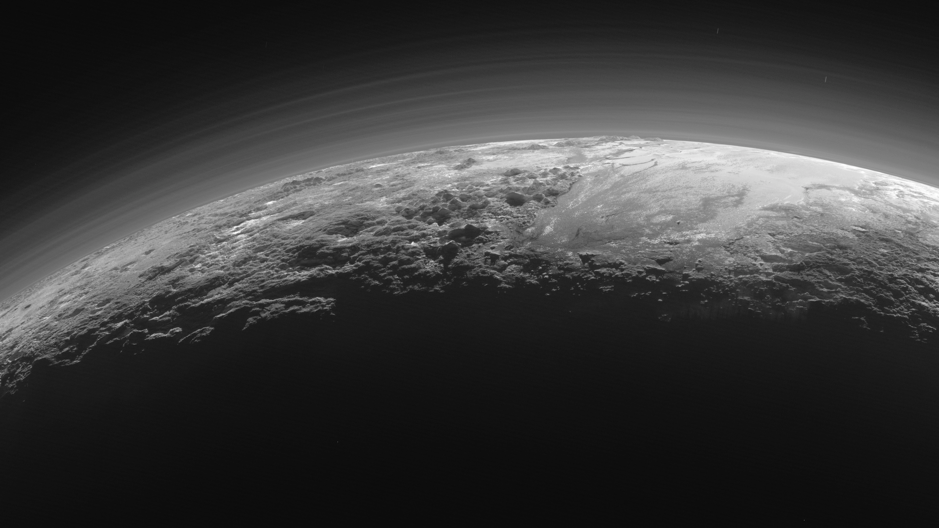 Pluto as seen by the New Horizons probe.