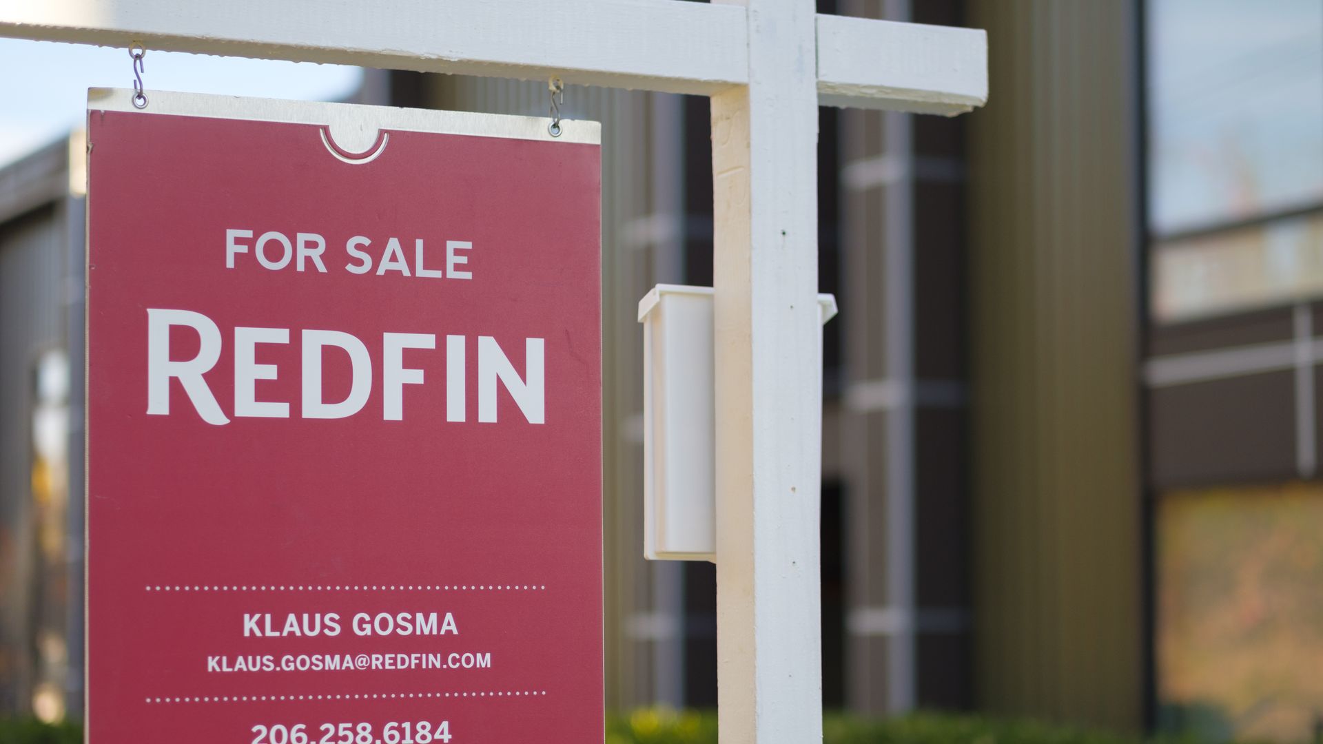 A Redfin "for sale" sign
