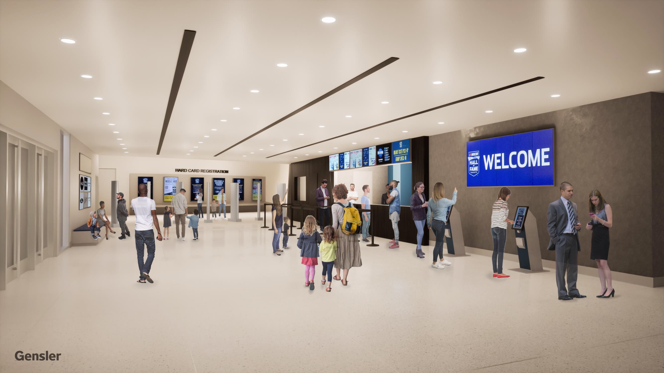 Rendering of a corridor