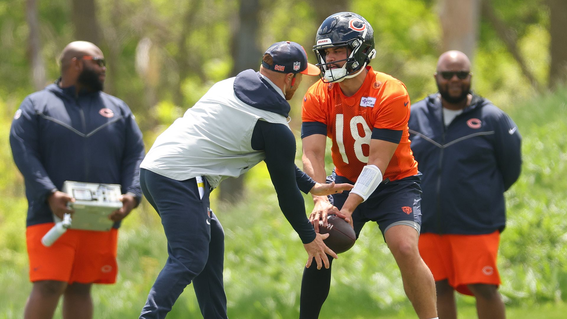 Photo of a football player on a field