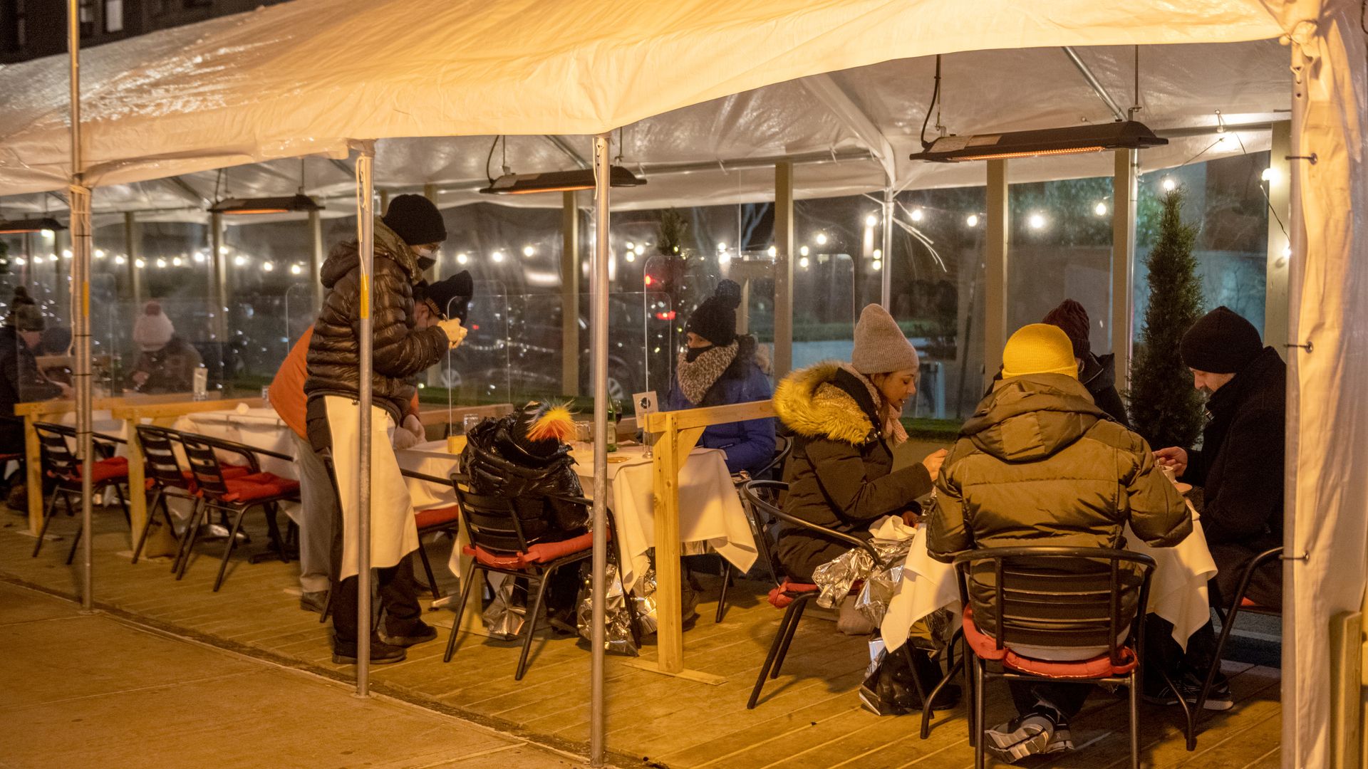 Outdoor dining in NYC