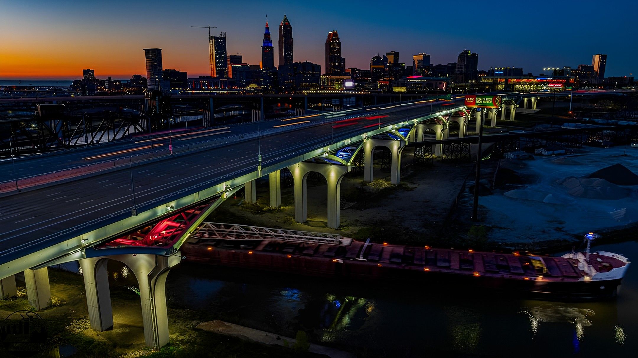 Photo of downtown Cleveland. 