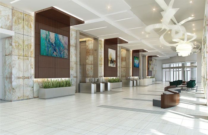 New BofA Plaza lobby