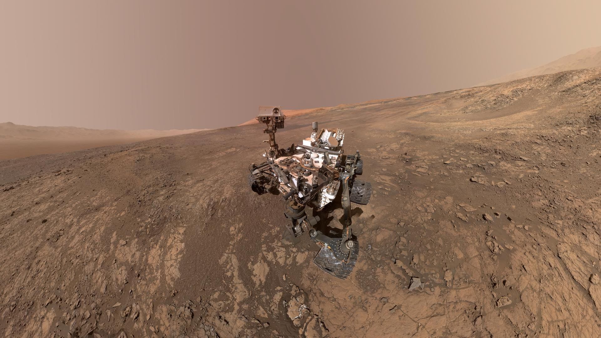 Curiosity's selfie taken on Mars