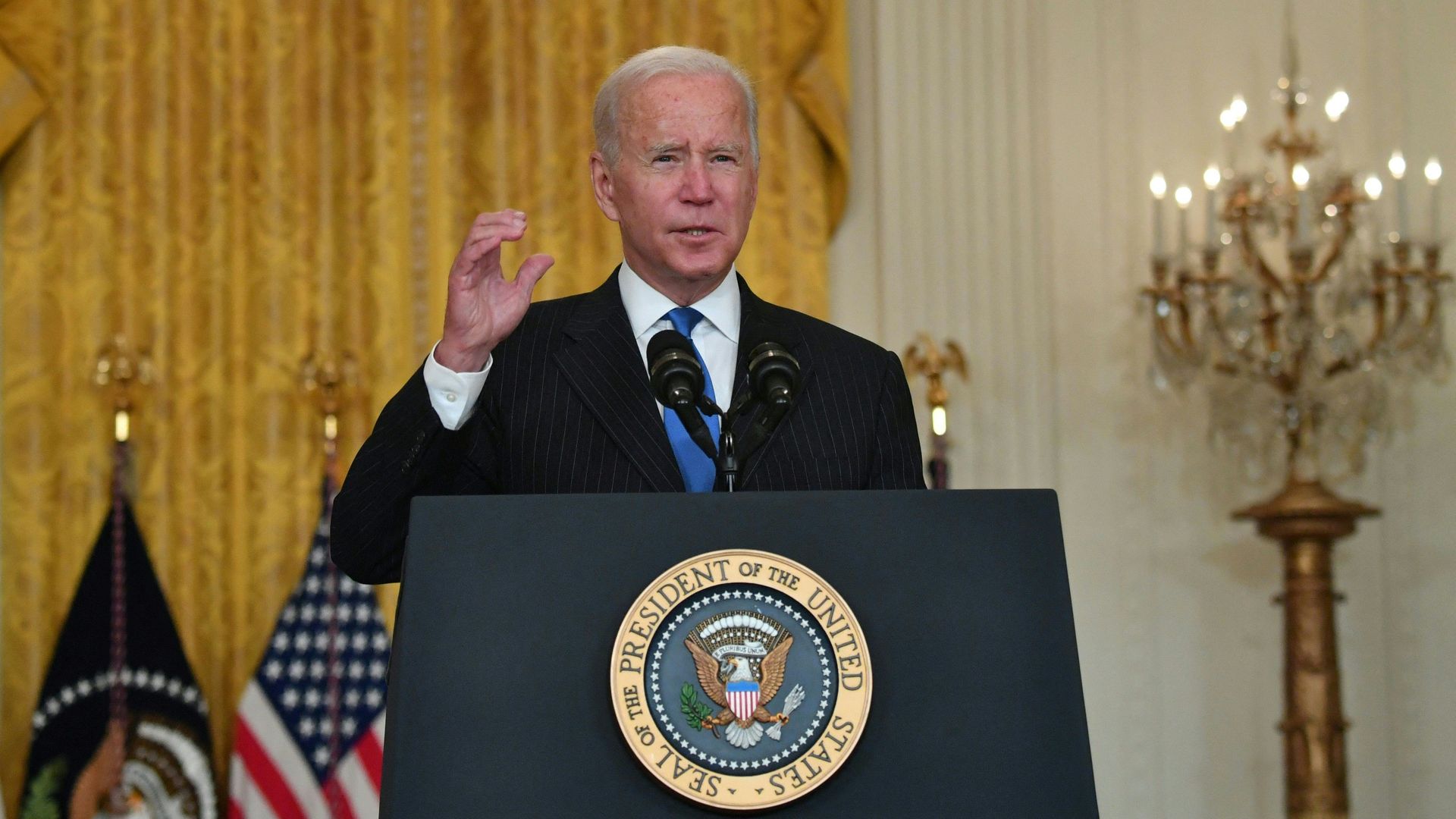 Biden speaks at the White House
