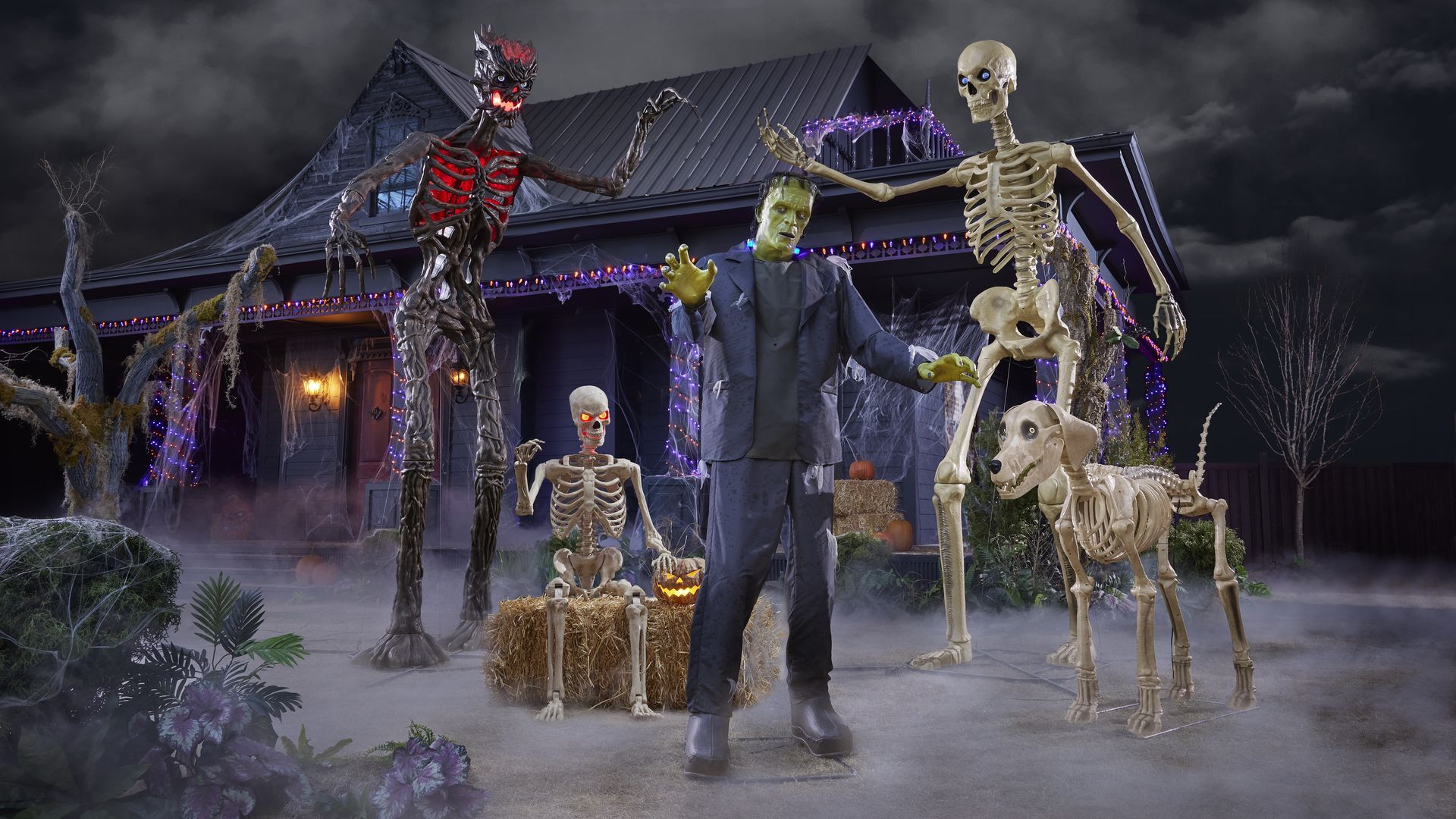 A halloween decor set.