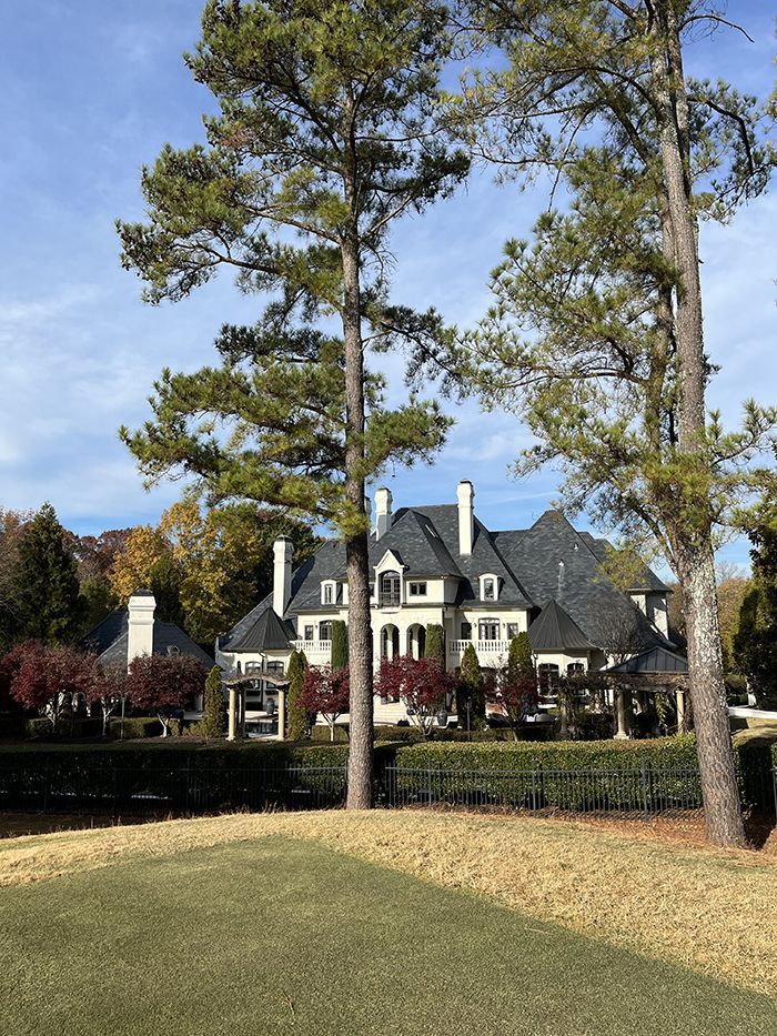 Baby Biltmore house for sale in Quail Hollow Charlotte view from tee box