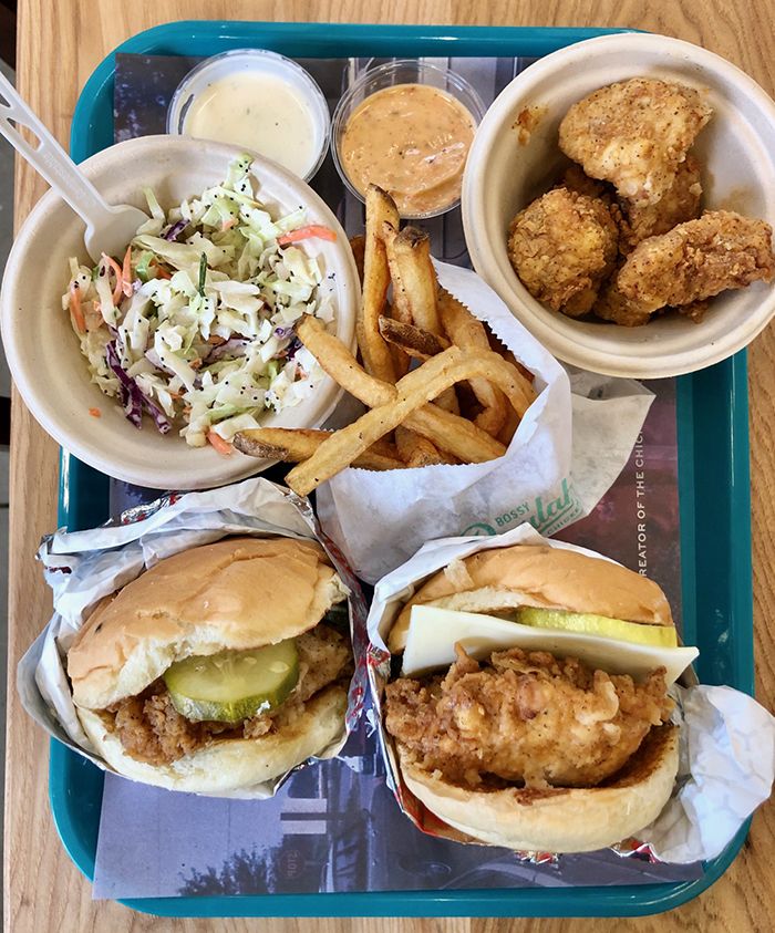 food at bossy beaulahs chicken shack in charlotte