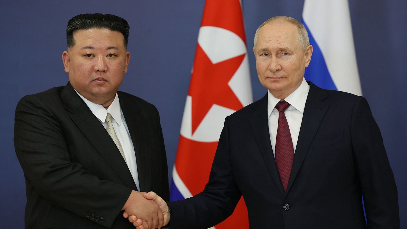 Kim Jong-un, Vladimir Putin meet for talks in Russia amid Ukraine arms ...