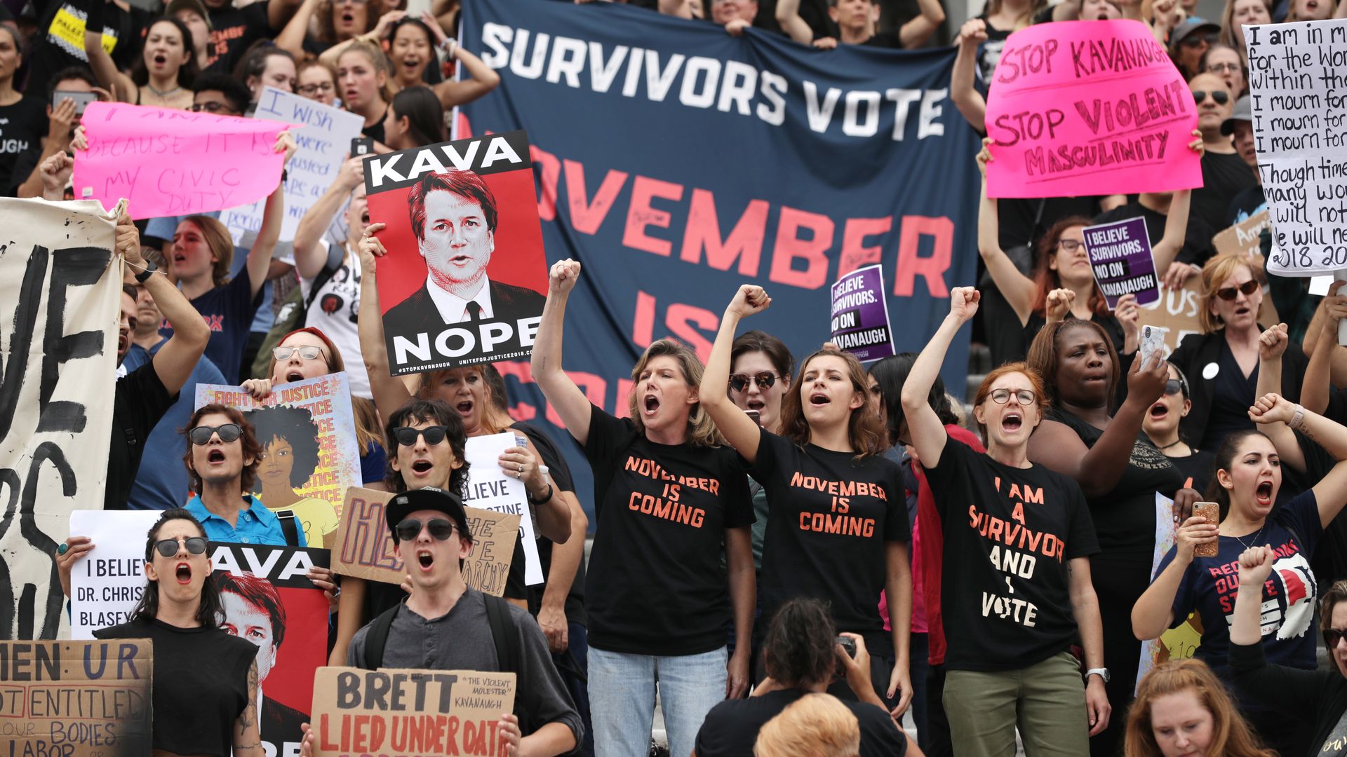 In Photos Protestors Take To Capitol Hill Ahead Of Kavanaugh Vote