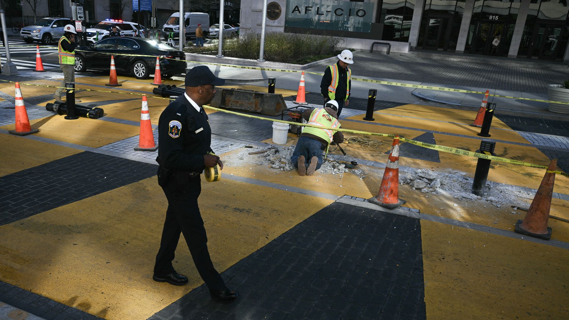 Workers dismantle Black Lives Matter Plaza