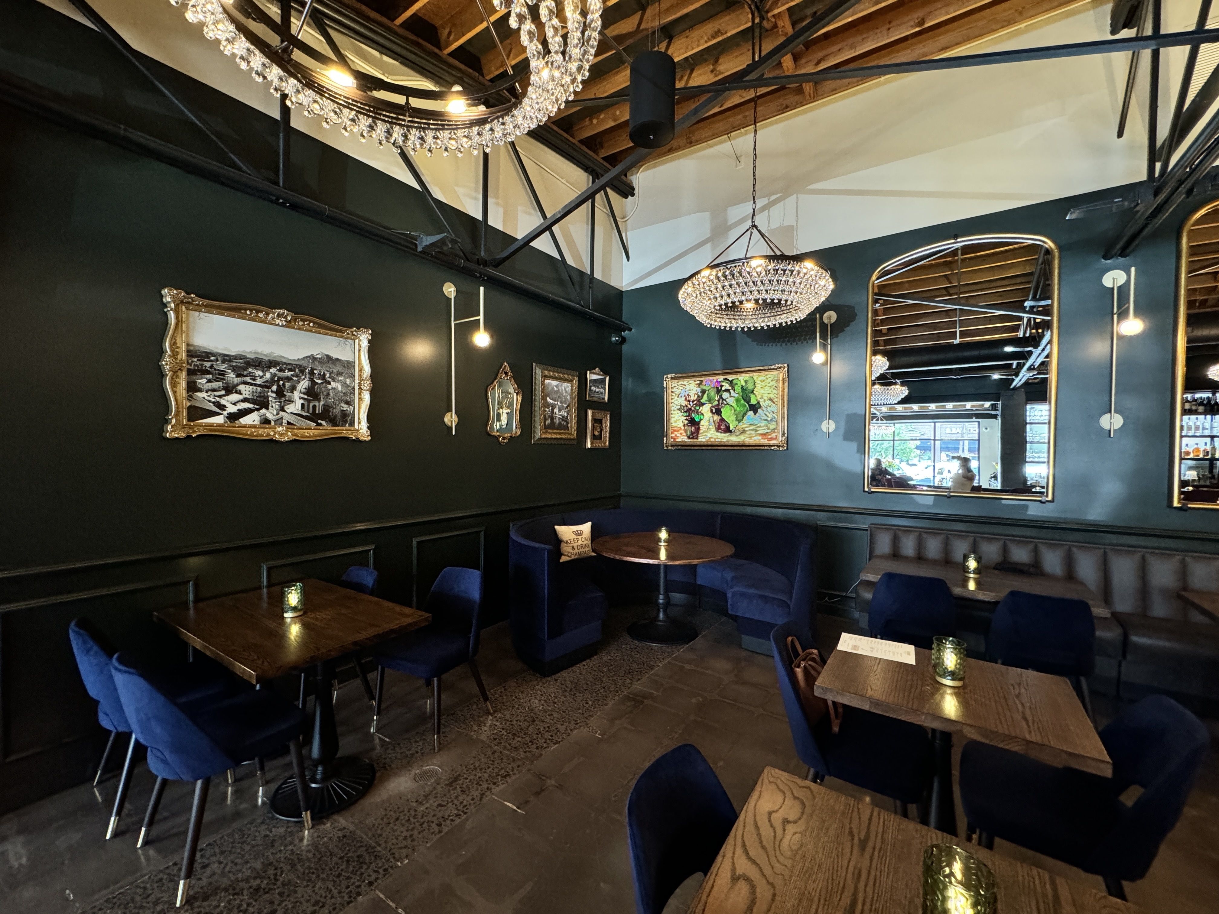 booth seating inside restaurant