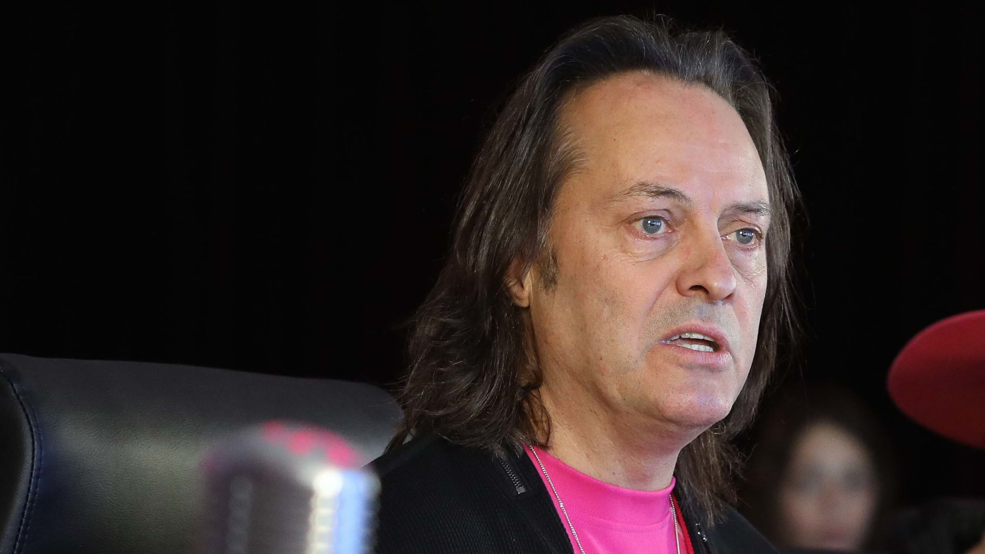 T-Mobile CEO John Legere speaking during a quarterly earnings report