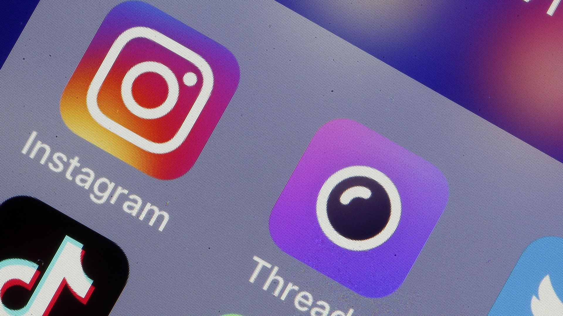 This image is a screenshot of a phone with the Instagram logo featured.