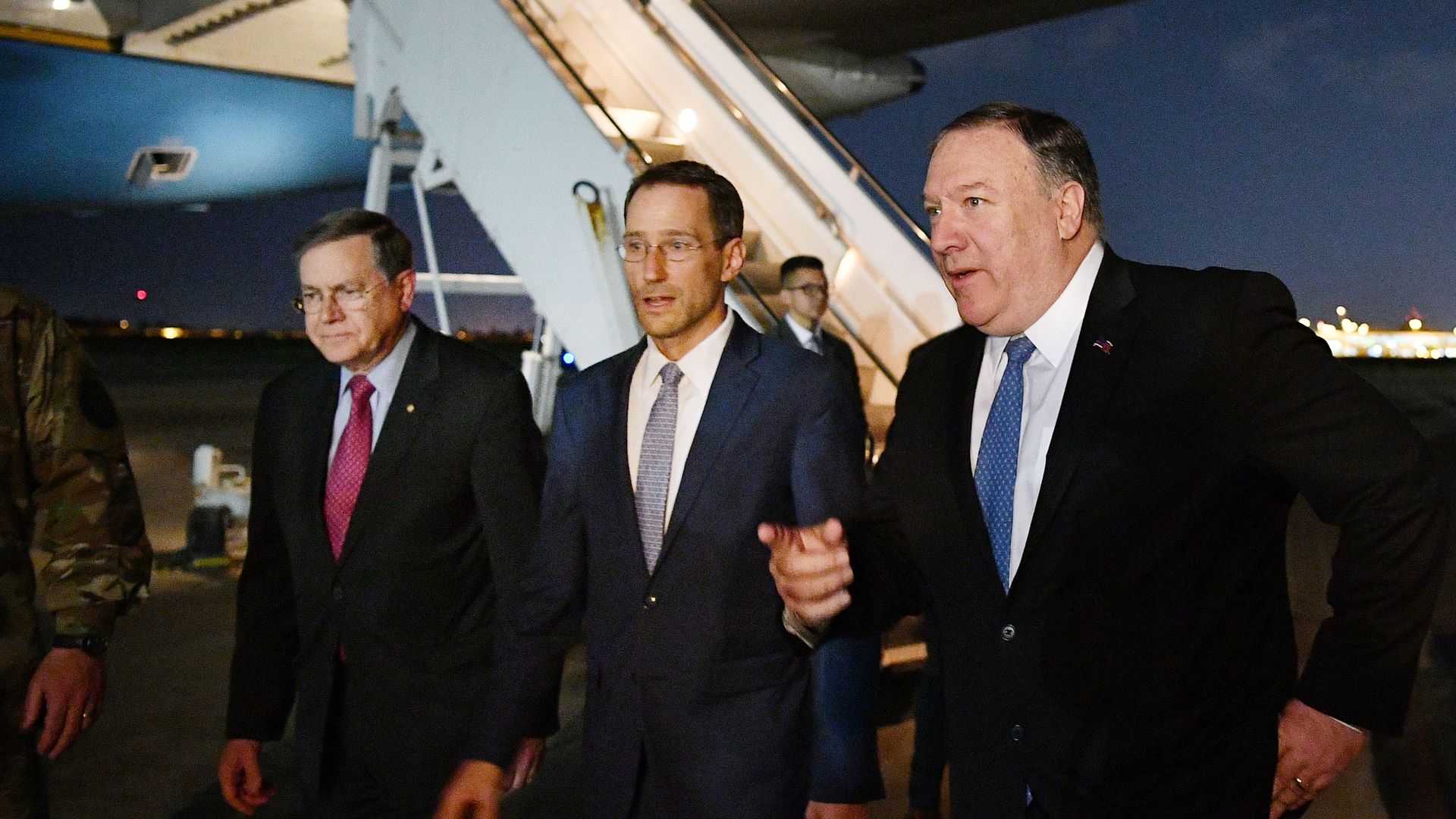 US Secretary of State Mike Pompeo in Iraq on May 7.