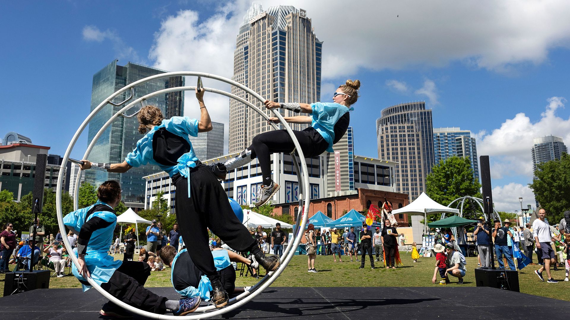 Don't miss the festivities in First Ward Park during Charlotte SHOUT! 2024. Photo courtesy Charlotte Center City Partners