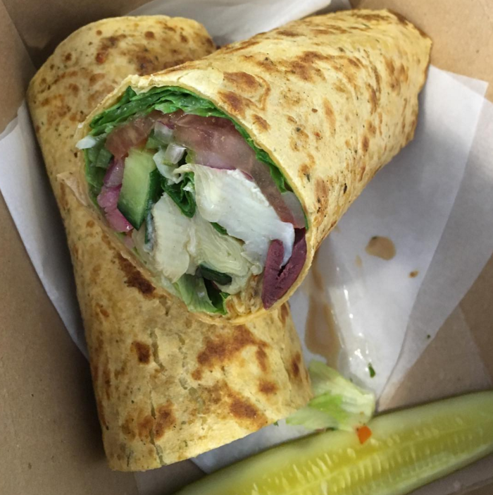 meat and fish co veggie wrap