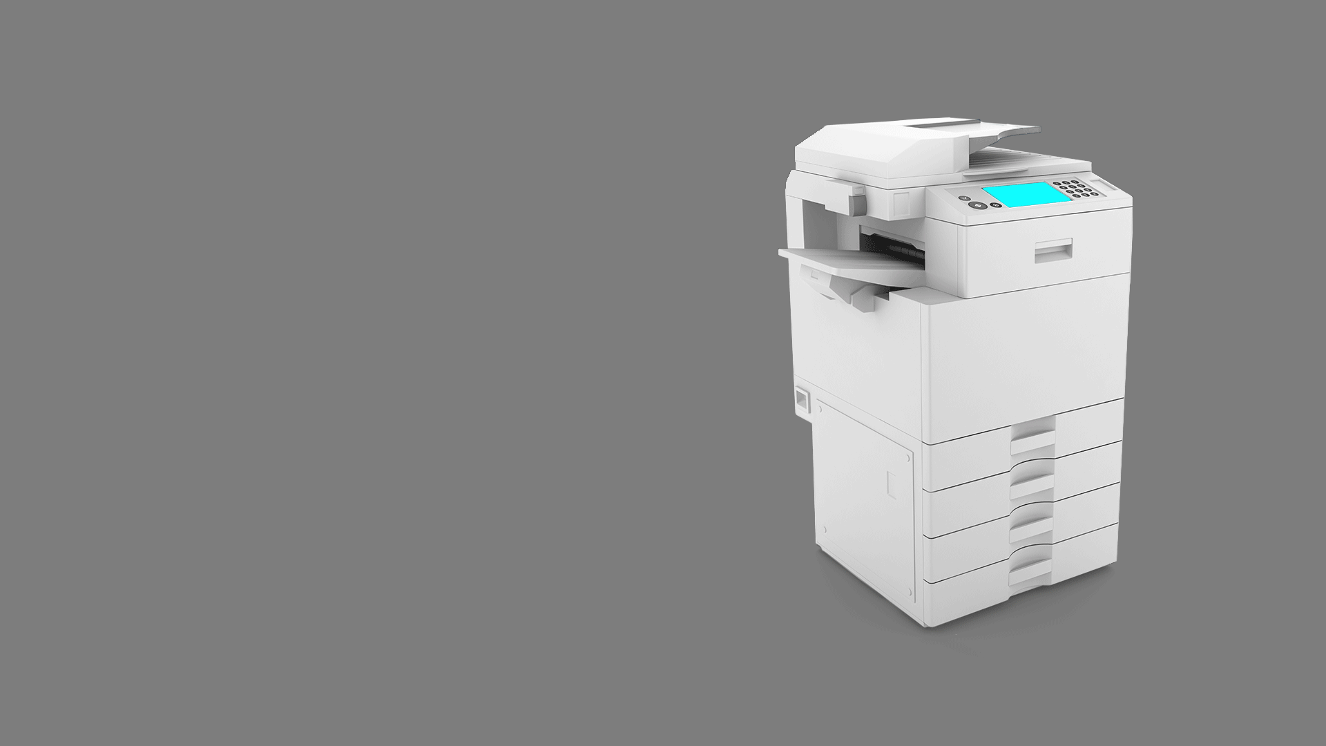 A copy machine spitting out Monopoly money
