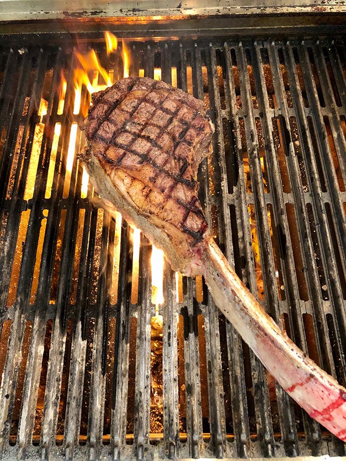 steak on grill new york butcher shoppe