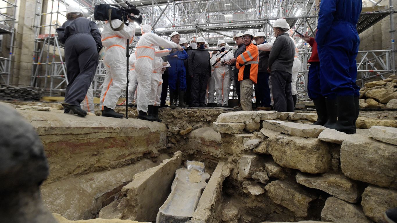 Archeologists to open Notre Dame Cathedral sarcophagus found after fire