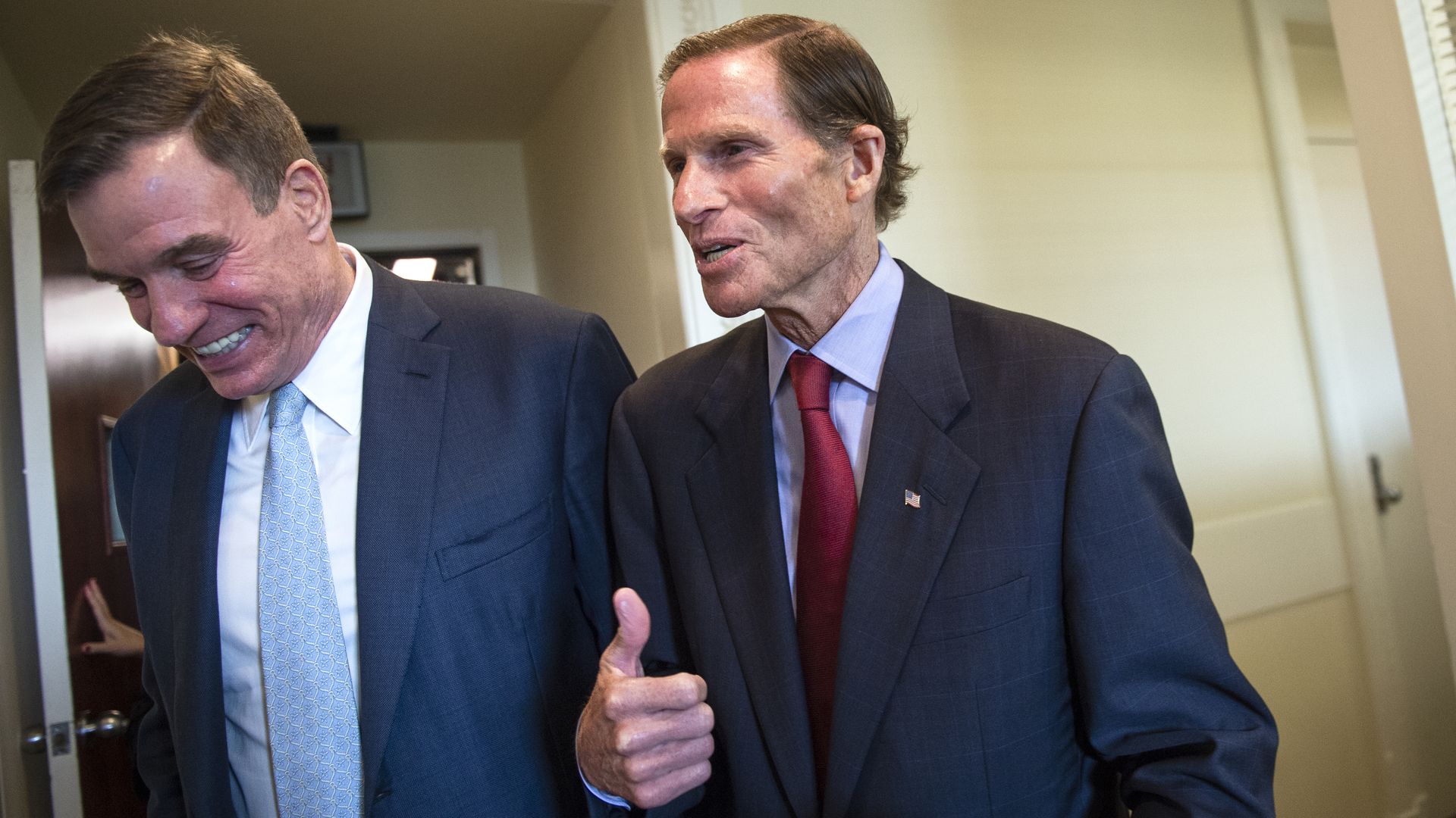 Senator Mark Warner and Senator Richard Blumenthal
