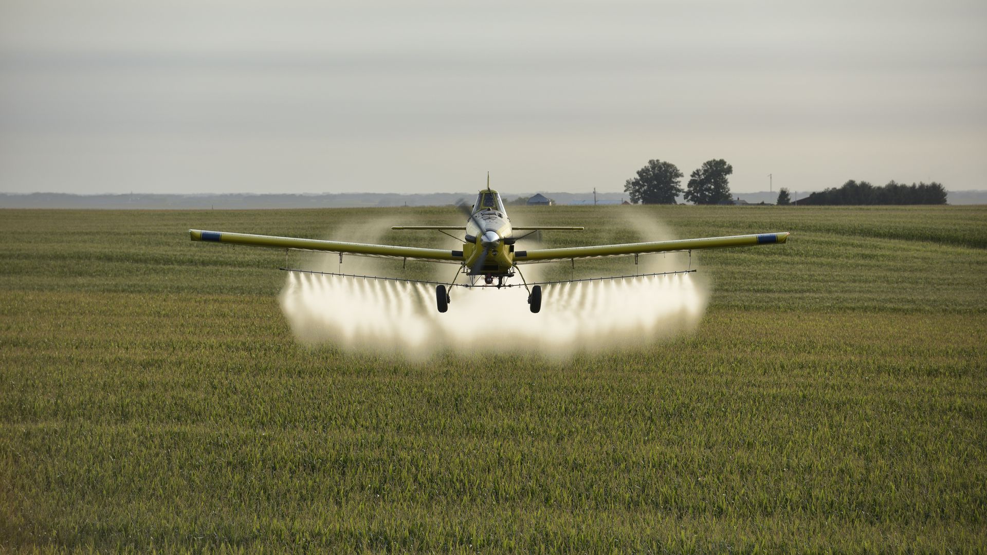 A photo of a crop duster.