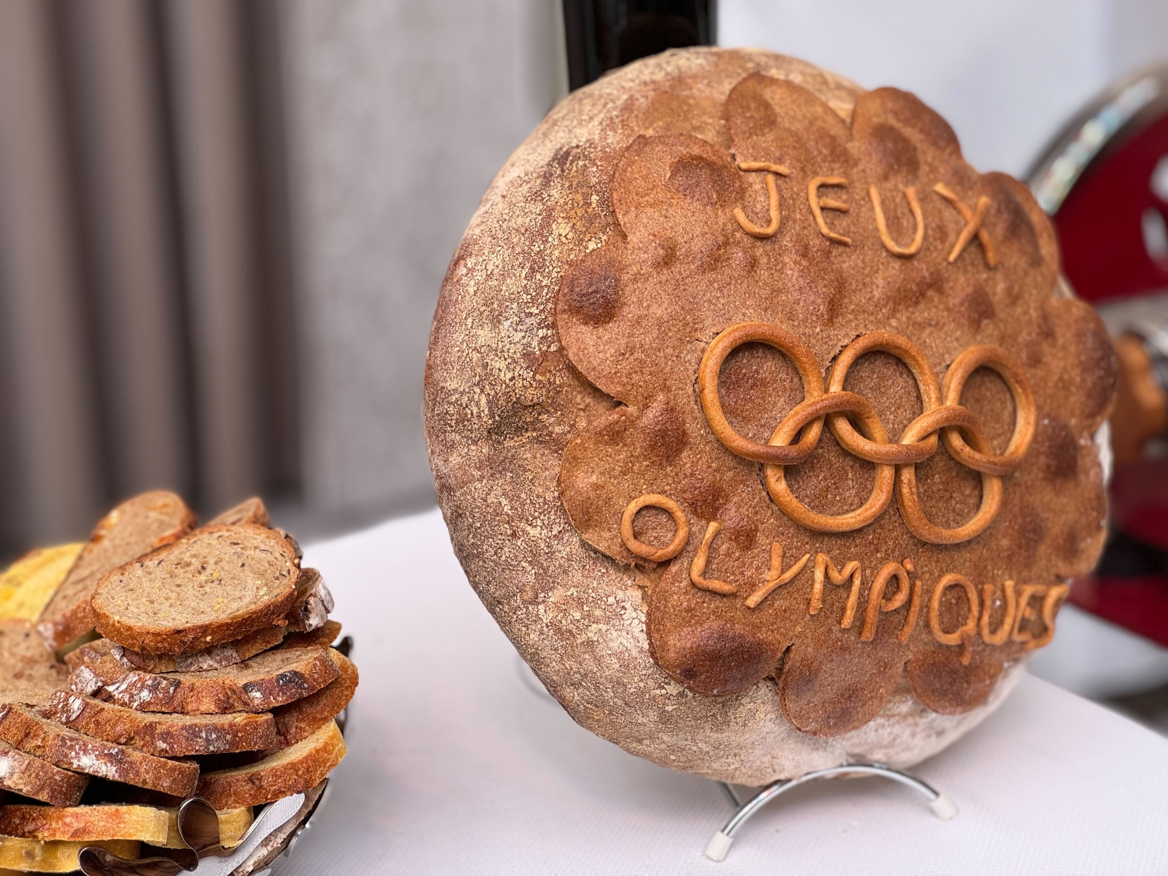Food at the Élysée Palace during a reception for international journalists yesterday.