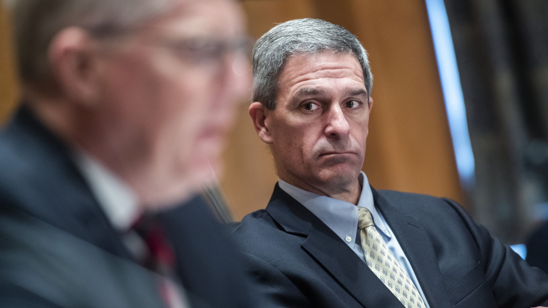 ken cuccinelli looking off to the side